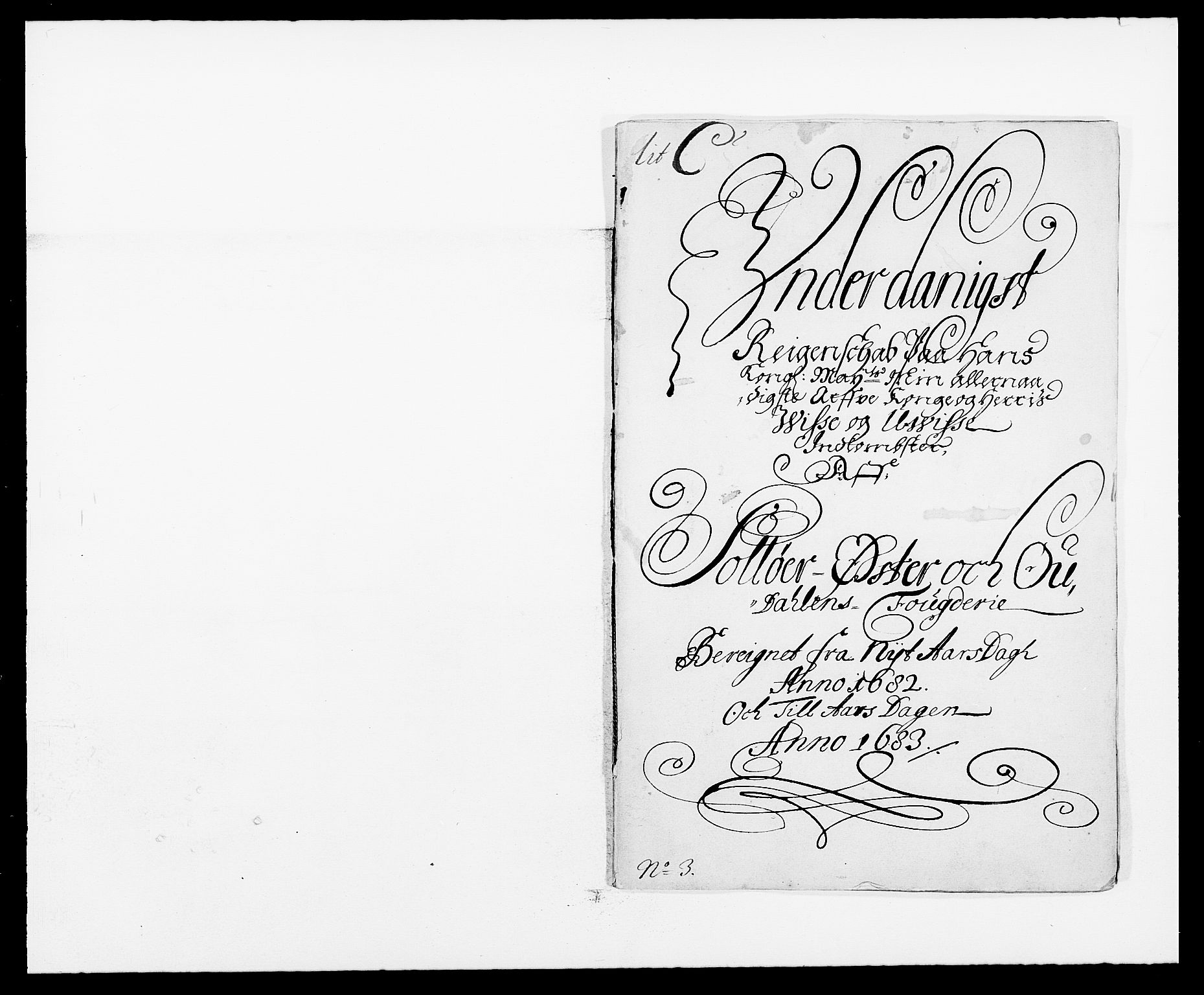 Rentekammeret inntil 1814, Reviderte regnskaper, Fogderegnskap, RA/EA-4092/R13/L0819: Fogderegnskap Solør, Odal og Østerdal, 1682, p. 2