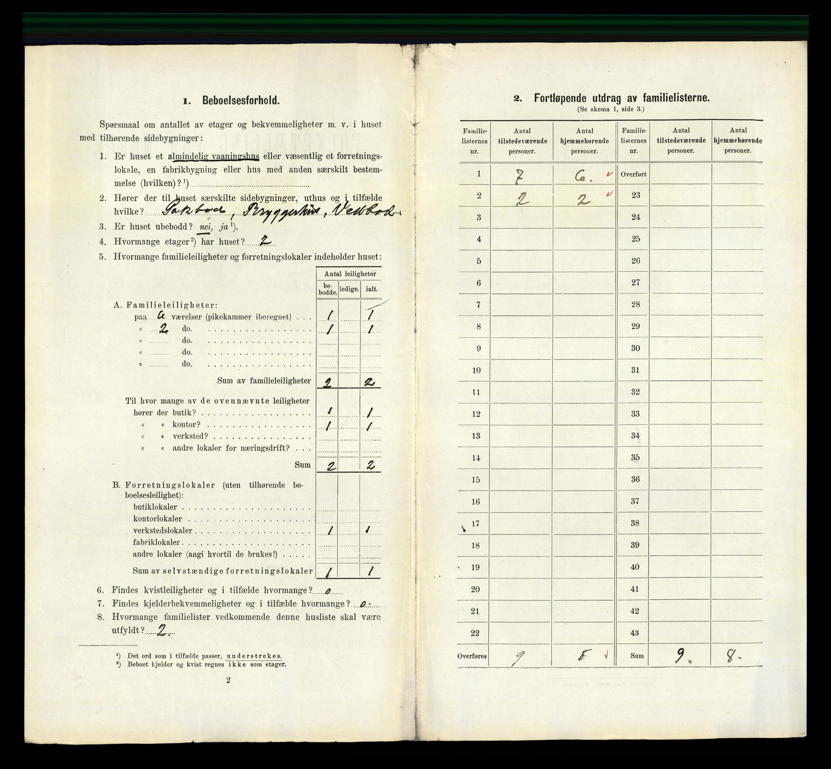 RA, 1910 census for Lillesand, 1910, p. 865