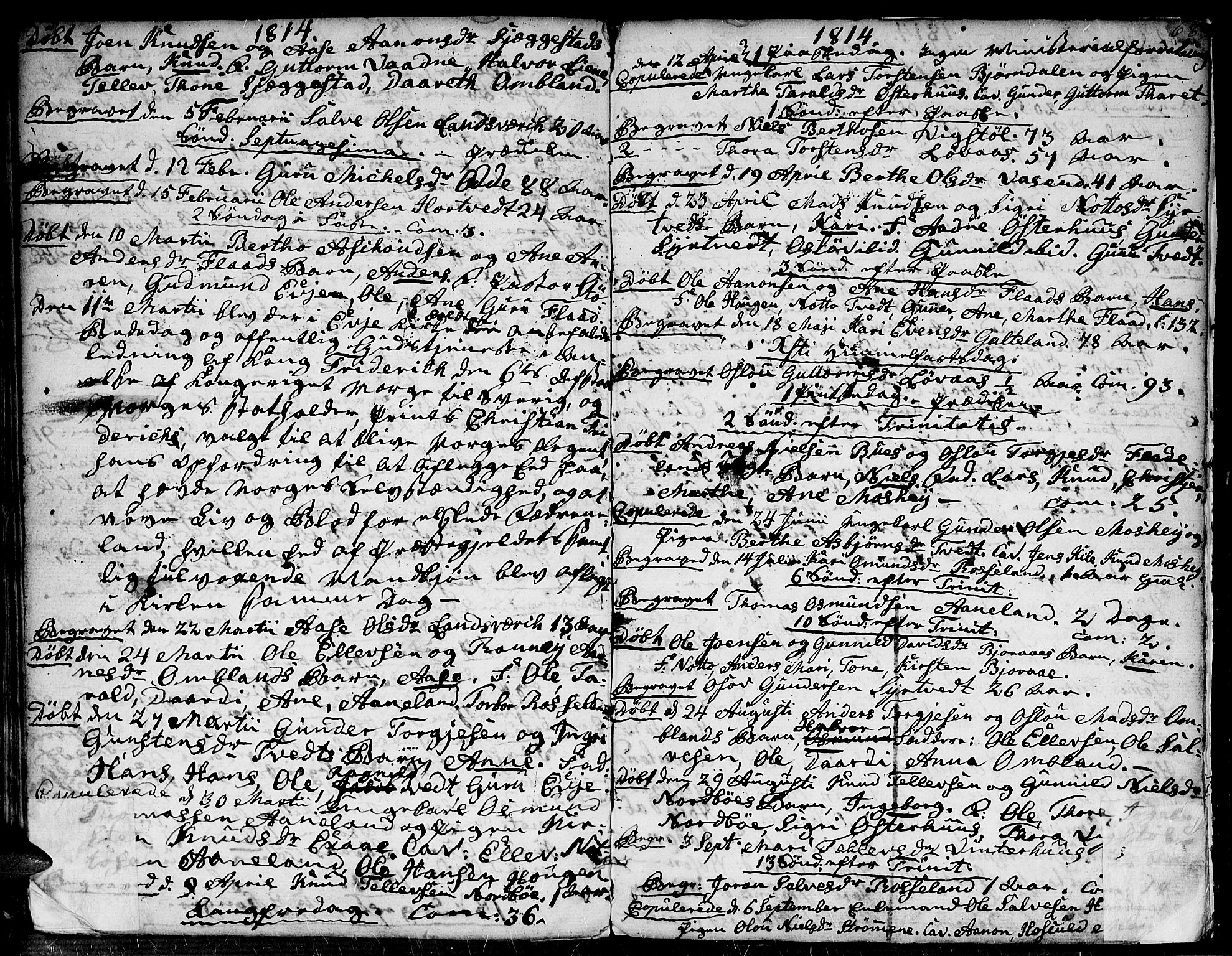 Evje sokneprestkontor, AV/SAK-1111-0008/F/Fa/Faa/L0003: Parish register (official) no. A 3, 1787-1816, p. 68