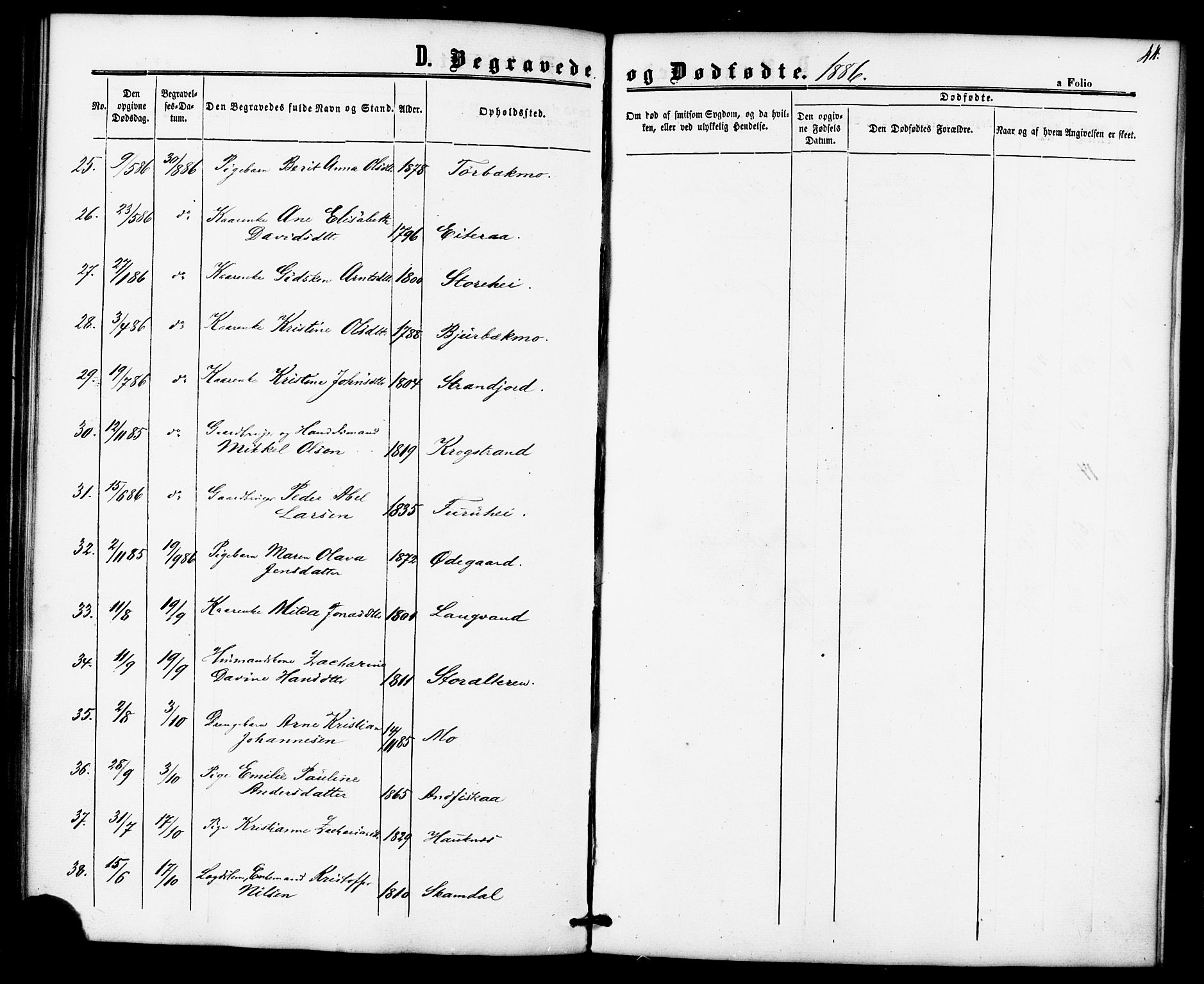 Ministerialprotokoller, klokkerbøker og fødselsregistre - Nordland, AV/SAT-A-1459/827/L0396: Parish register (official) no. 827A08, 1864-1886, p. 44