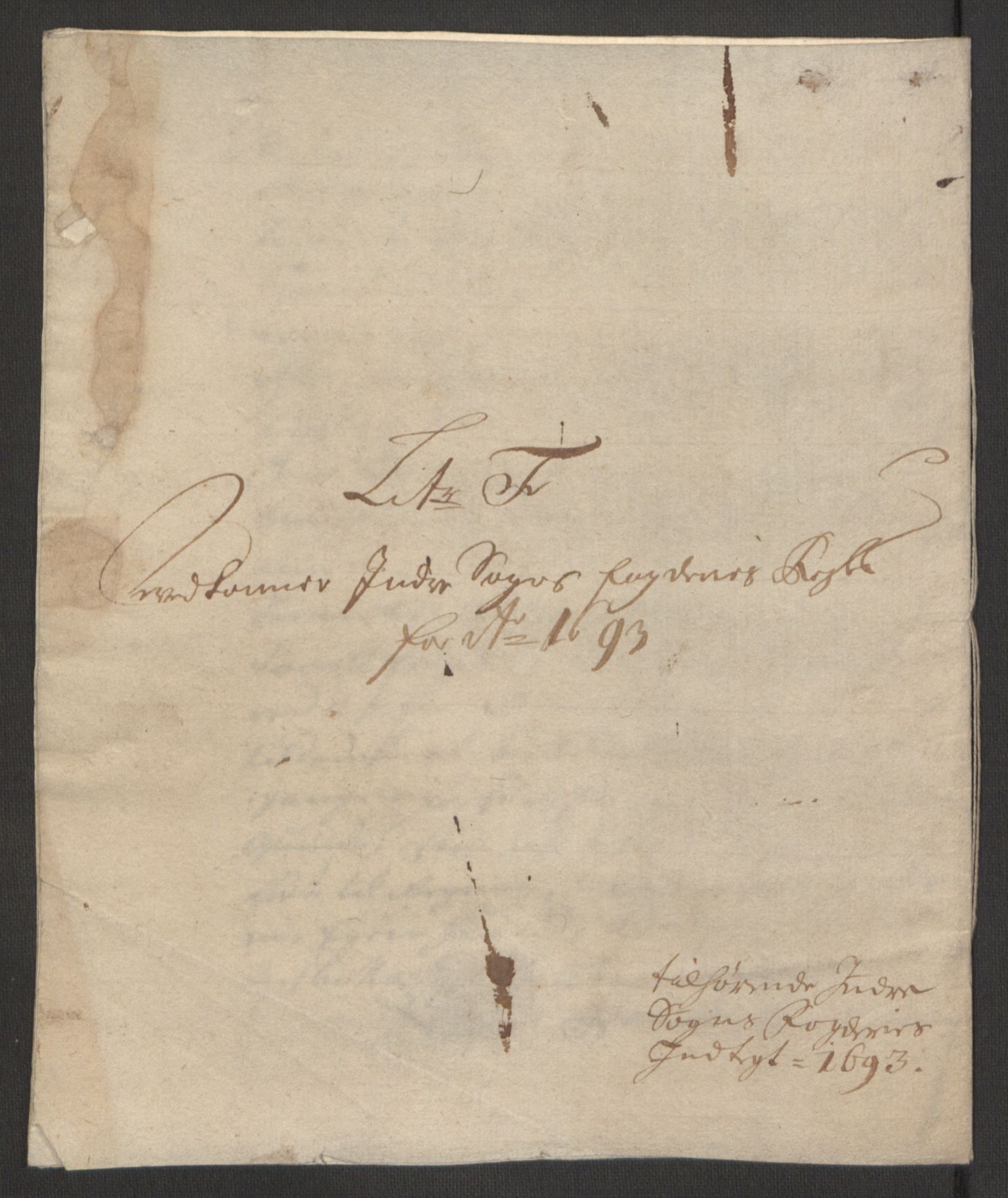 Rentekammeret inntil 1814, Reviderte regnskaper, Fogderegnskap, AV/RA-EA-4092/R52/L3307: Fogderegnskap Sogn, 1693-1694, p. 130