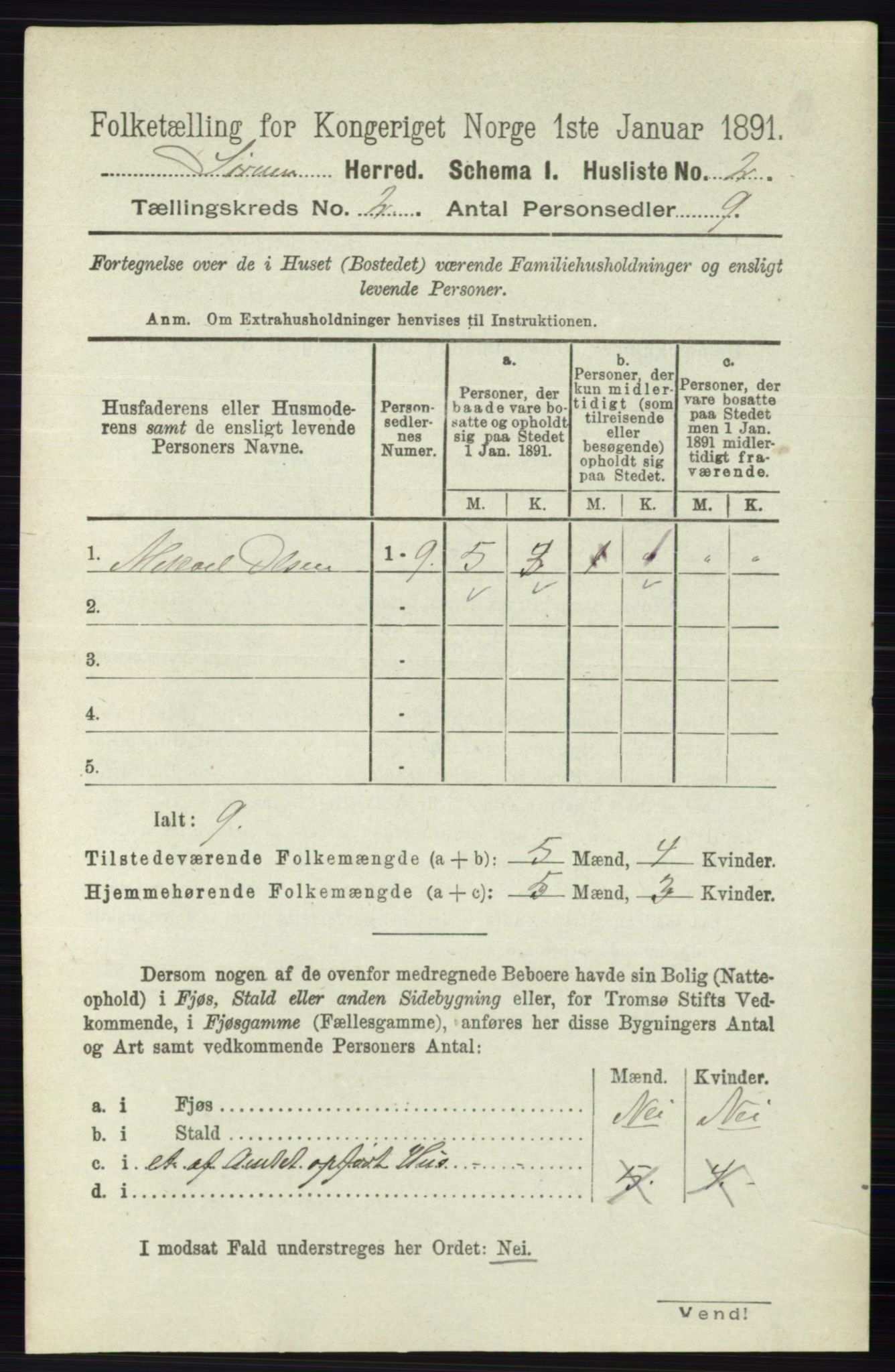 RA, 1891 census for 0226 Sørum, 1891, p. 577