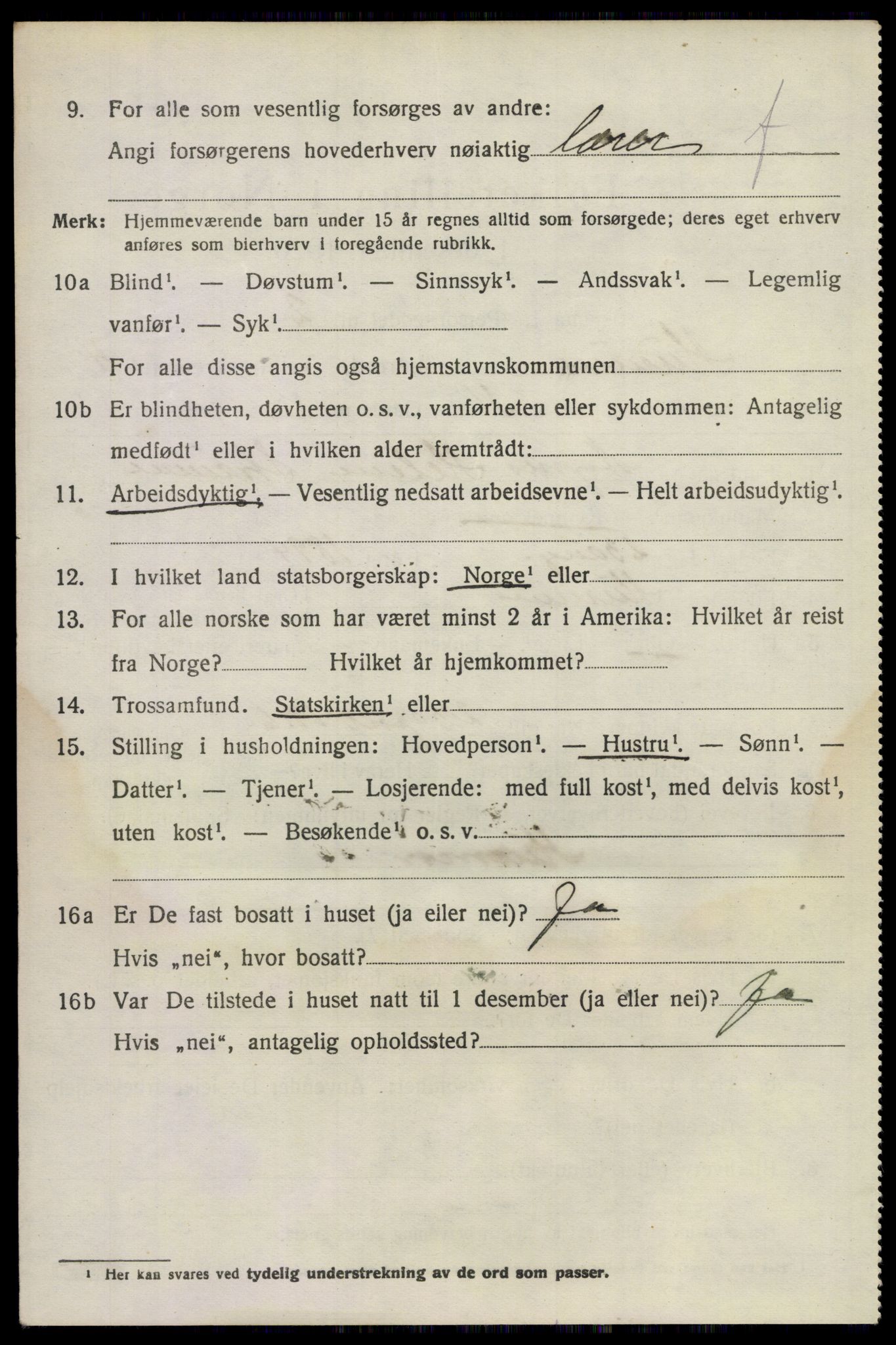 SAKO, 1920 census for Hurum, 1920, p. 6095