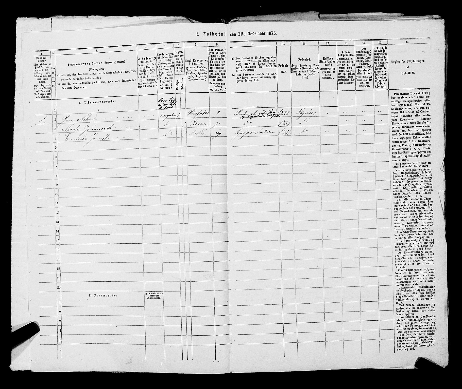 RA, 1875 census for 0115P Skjeberg, 1875, p. 1013