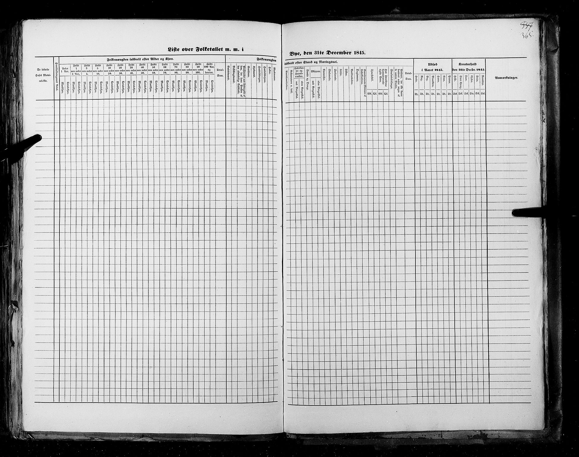 RA, Census 1845, vol. 11: Cities, 1845, p. 365