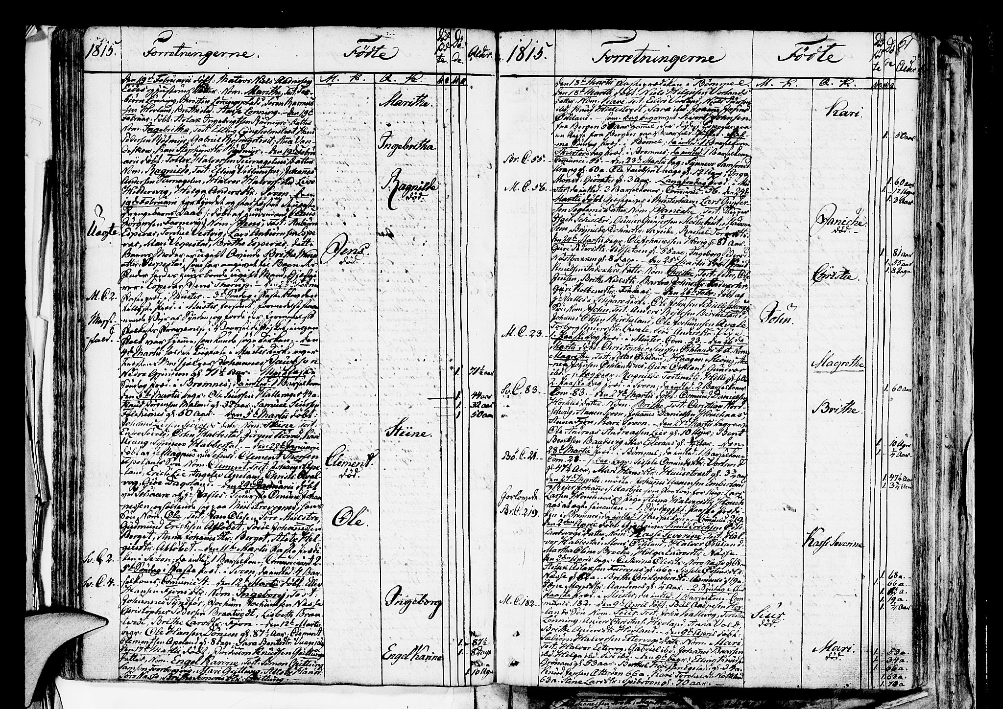 Finnås sokneprestembete, SAB/A-99925/H/Ha/Haa/Haaa/L0004: Parish register (official) no. A 4, 1804-1830, p. 61