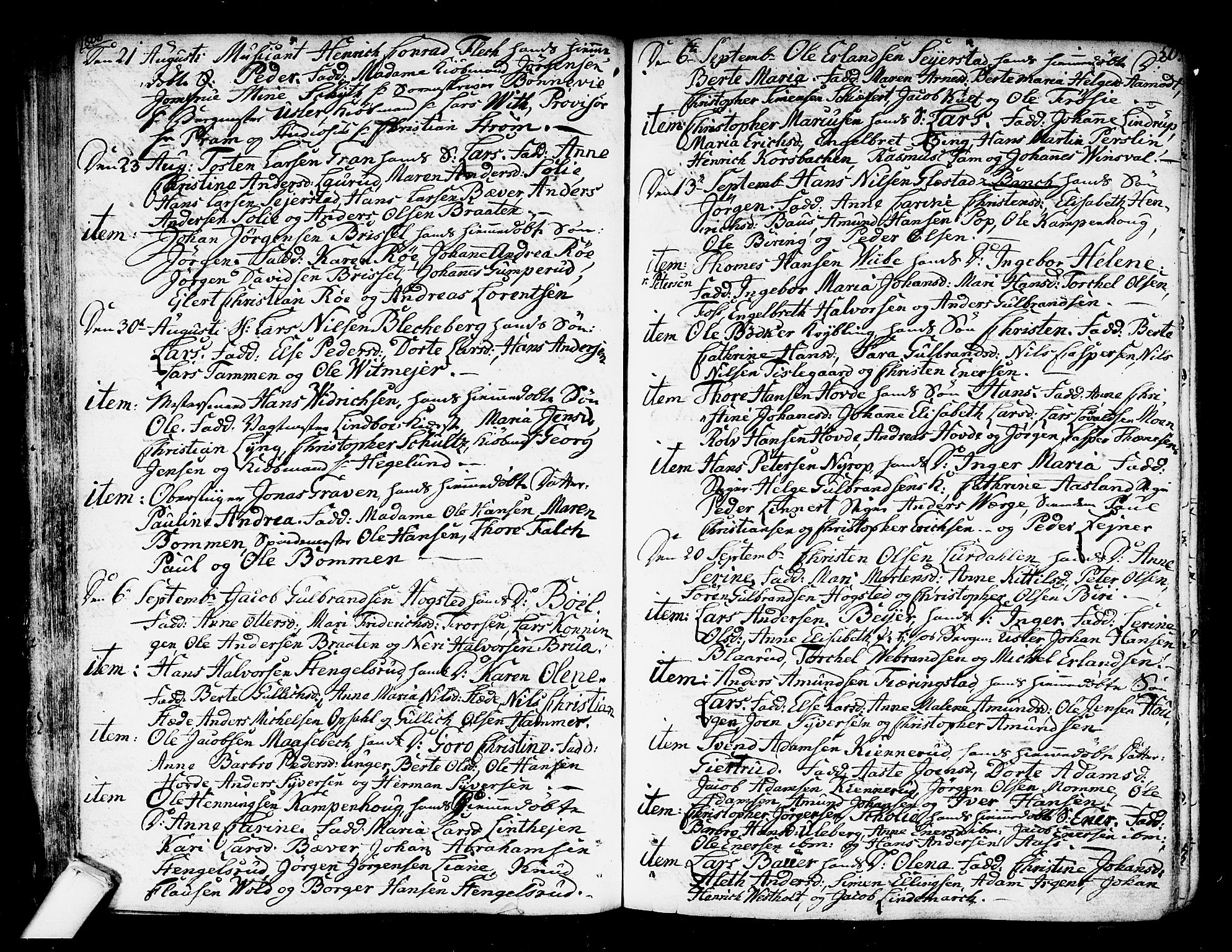 Kongsberg kirkebøker, AV/SAKO-A-22/F/Fa/L0007: Parish register (official) no. I 7, 1795-1816, p. 50