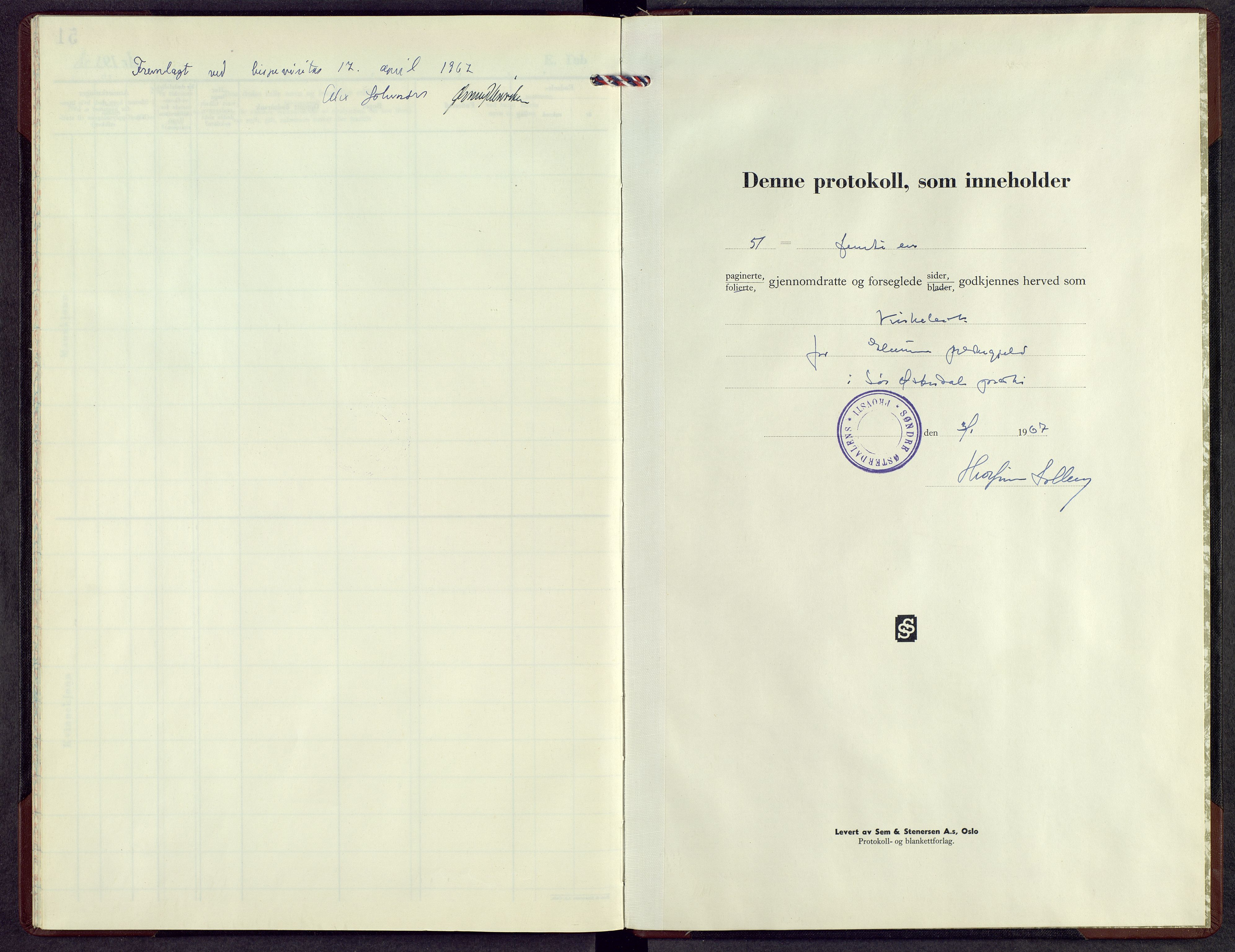 Elverum prestekontor, SAH/PREST-044/H/Ha/Hab/L0030: Parish register (copy) no. 30, 1967-1970