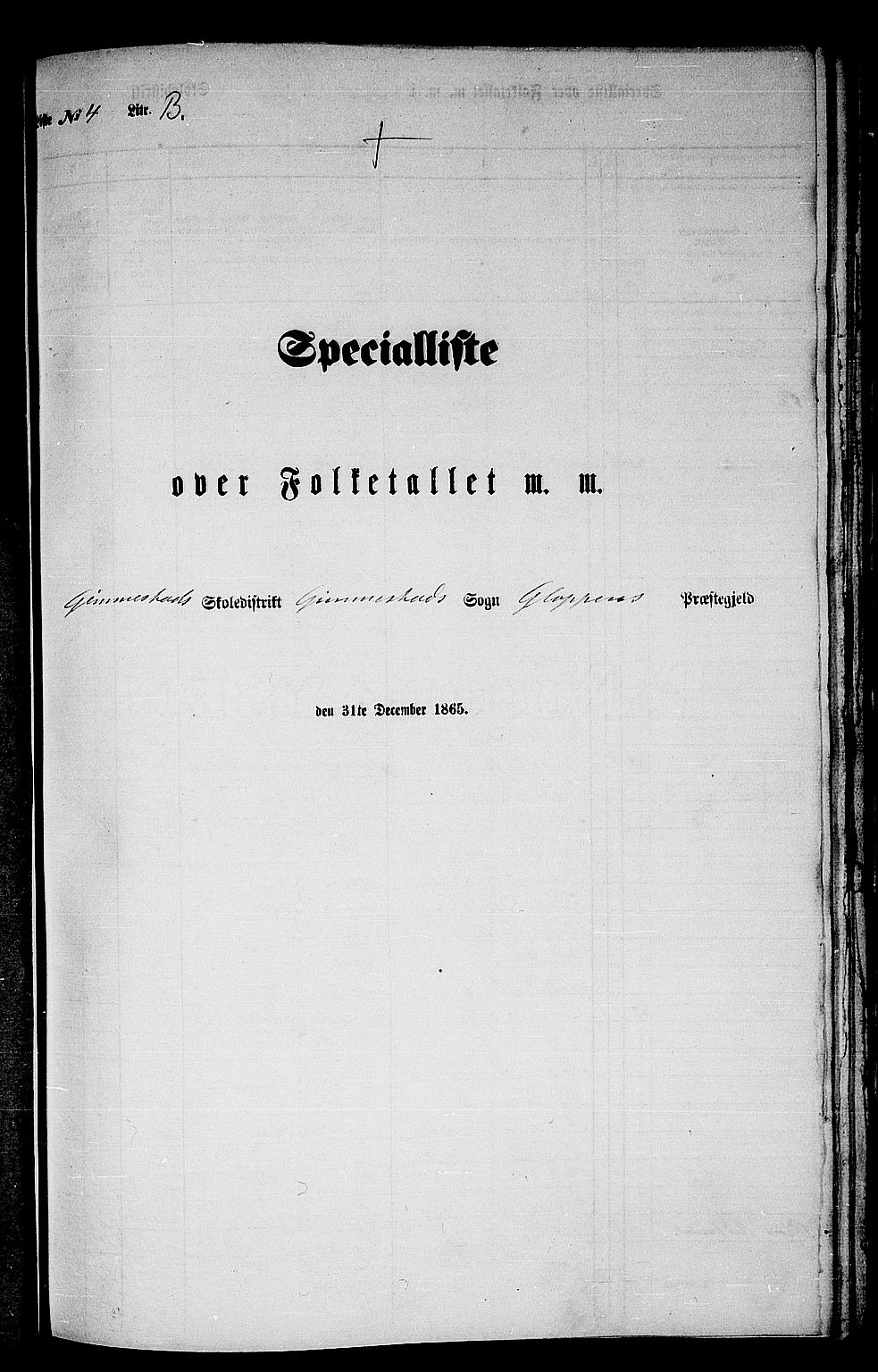 RA, 1865 census for Gloppen, 1865, p. 80