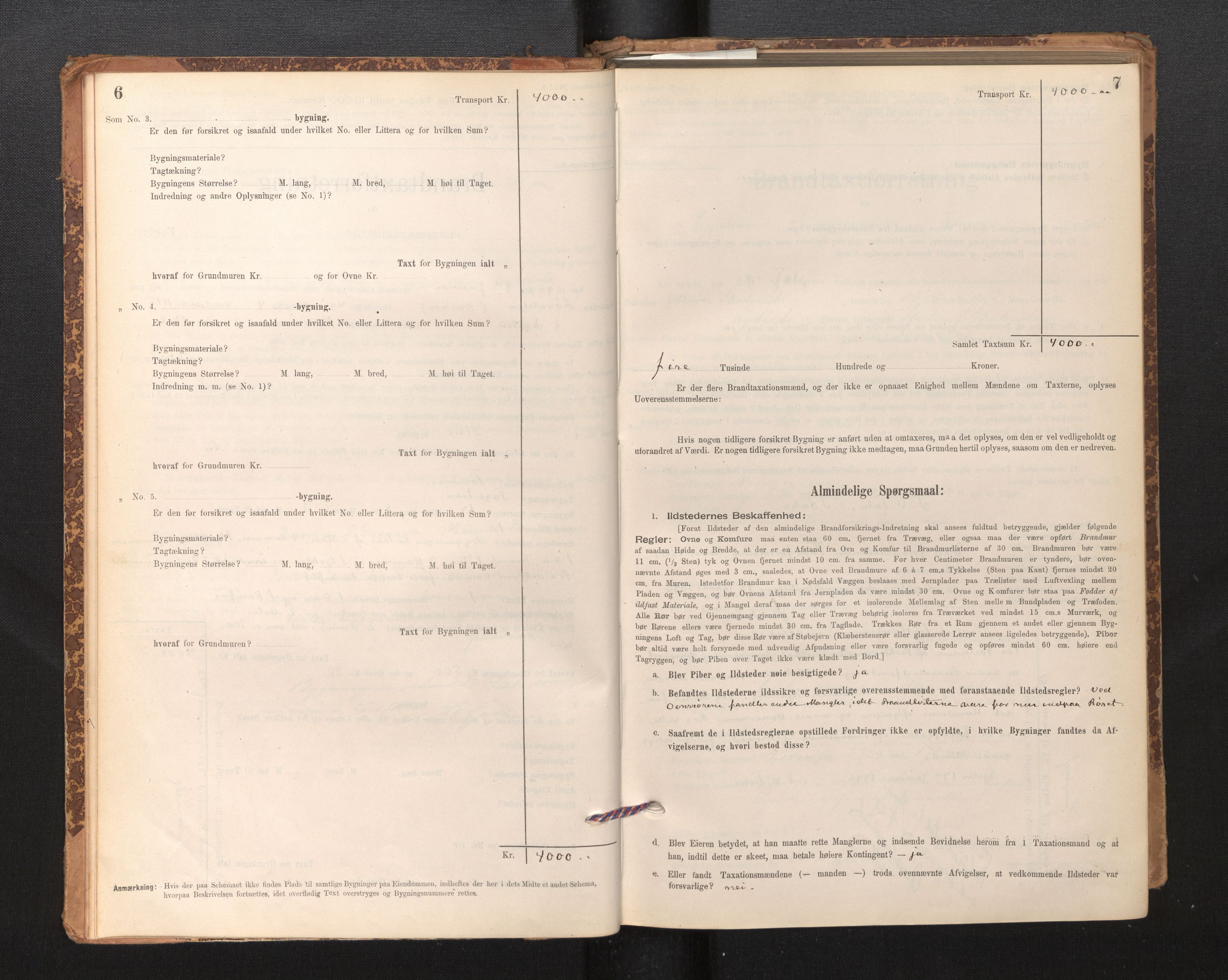 Lensmannen i Luster, SAB/A-29301/0012/L0007: Branntakstprotokoll, skjematakst, 1895-1935, p. 6-7