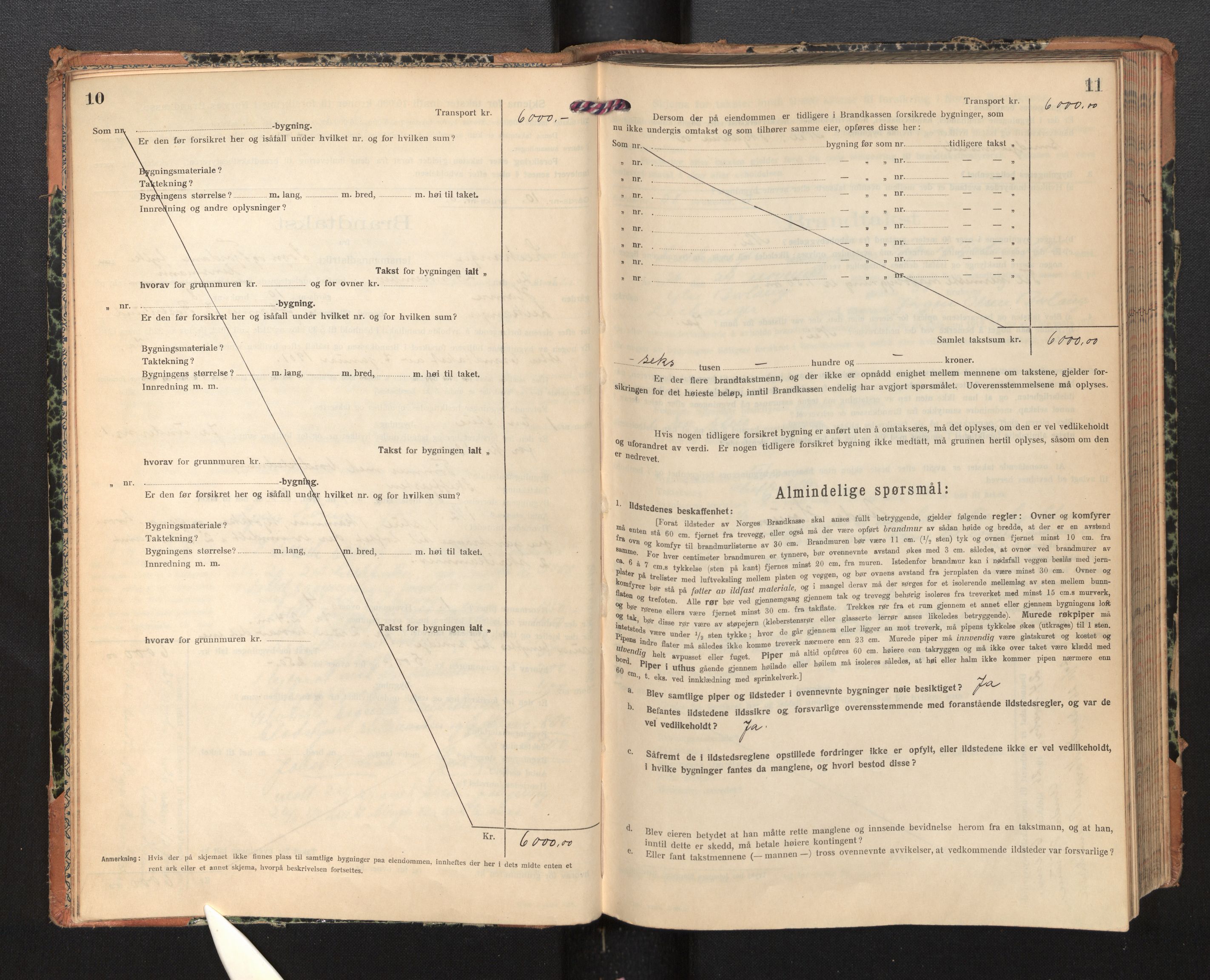 Lensmannen i Leikanger, AV/SAB-A-29201/0012/L0007: Branntakstprotokoll, skjematakst, 1926-1936, p. 10-11