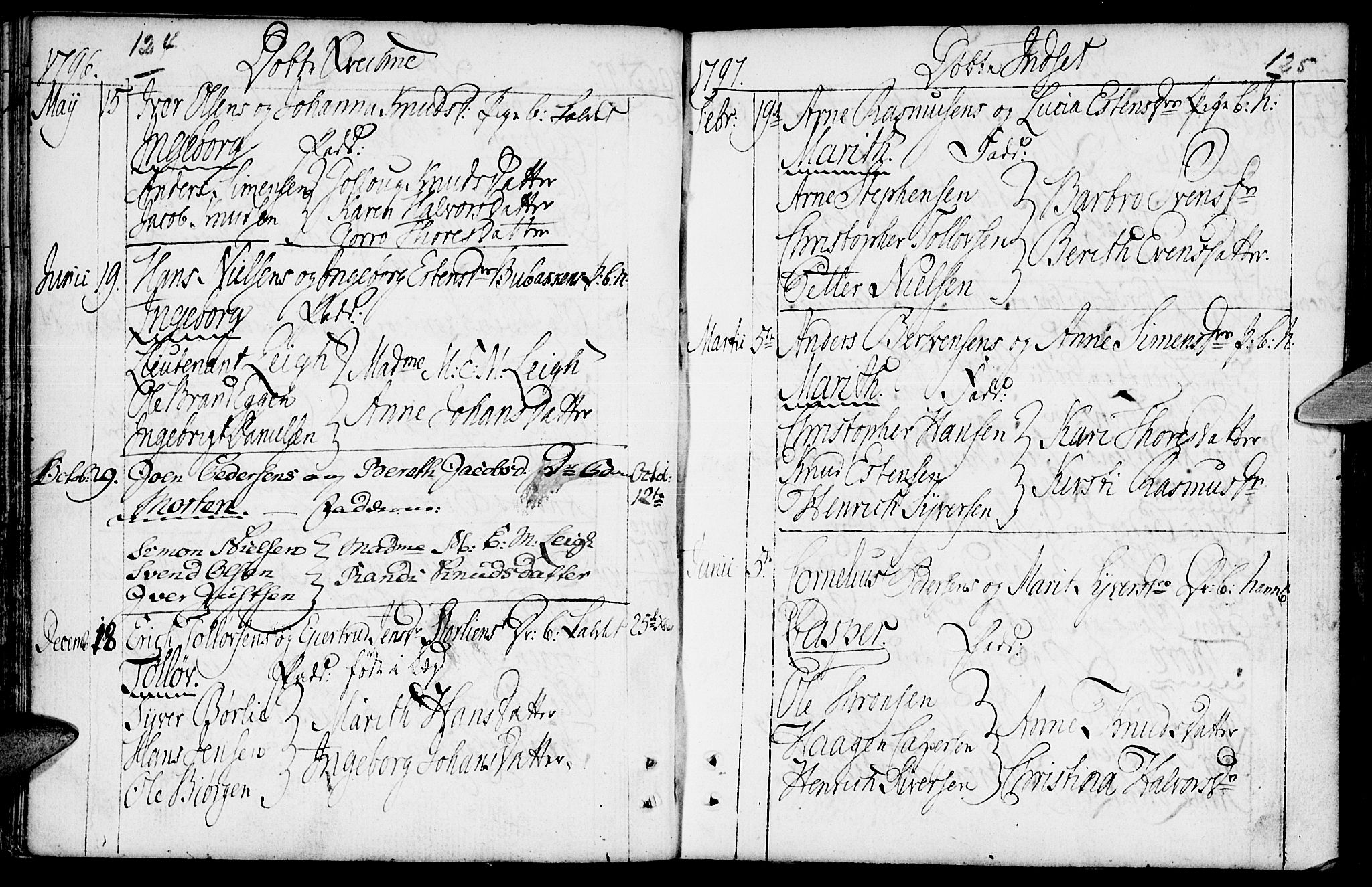 Kvikne prestekontor, SAH/PREST-064/H/Ha/Haa/L0003: Parish register (official) no. 3, 1785-1814, p. 124-125