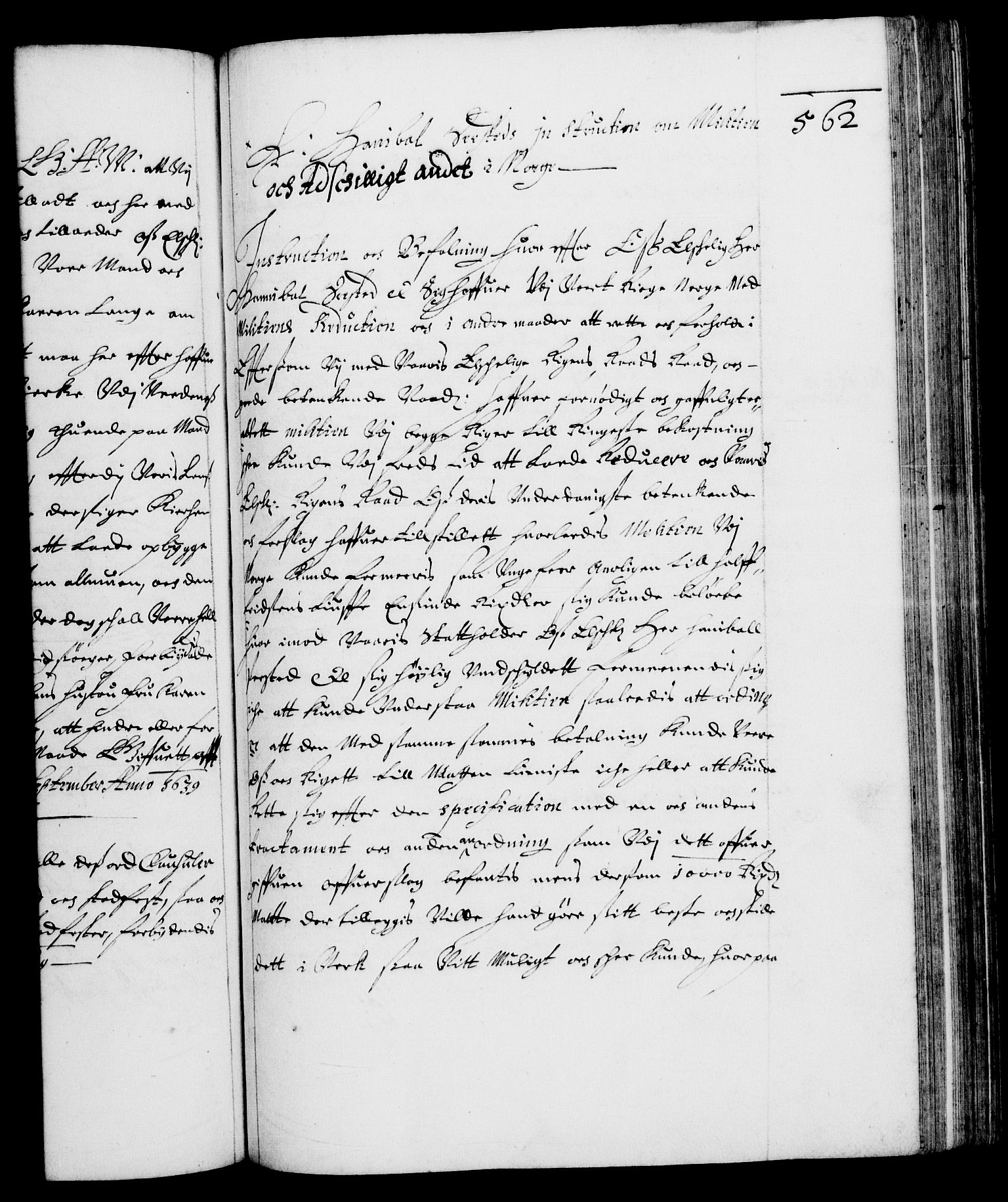 Danske Kanselli 1572-1799, RA/EA-3023/F/Fc/Fca/Fcaa/L0007: Norske registre (mikrofilm), 1648-1650, p. 562a