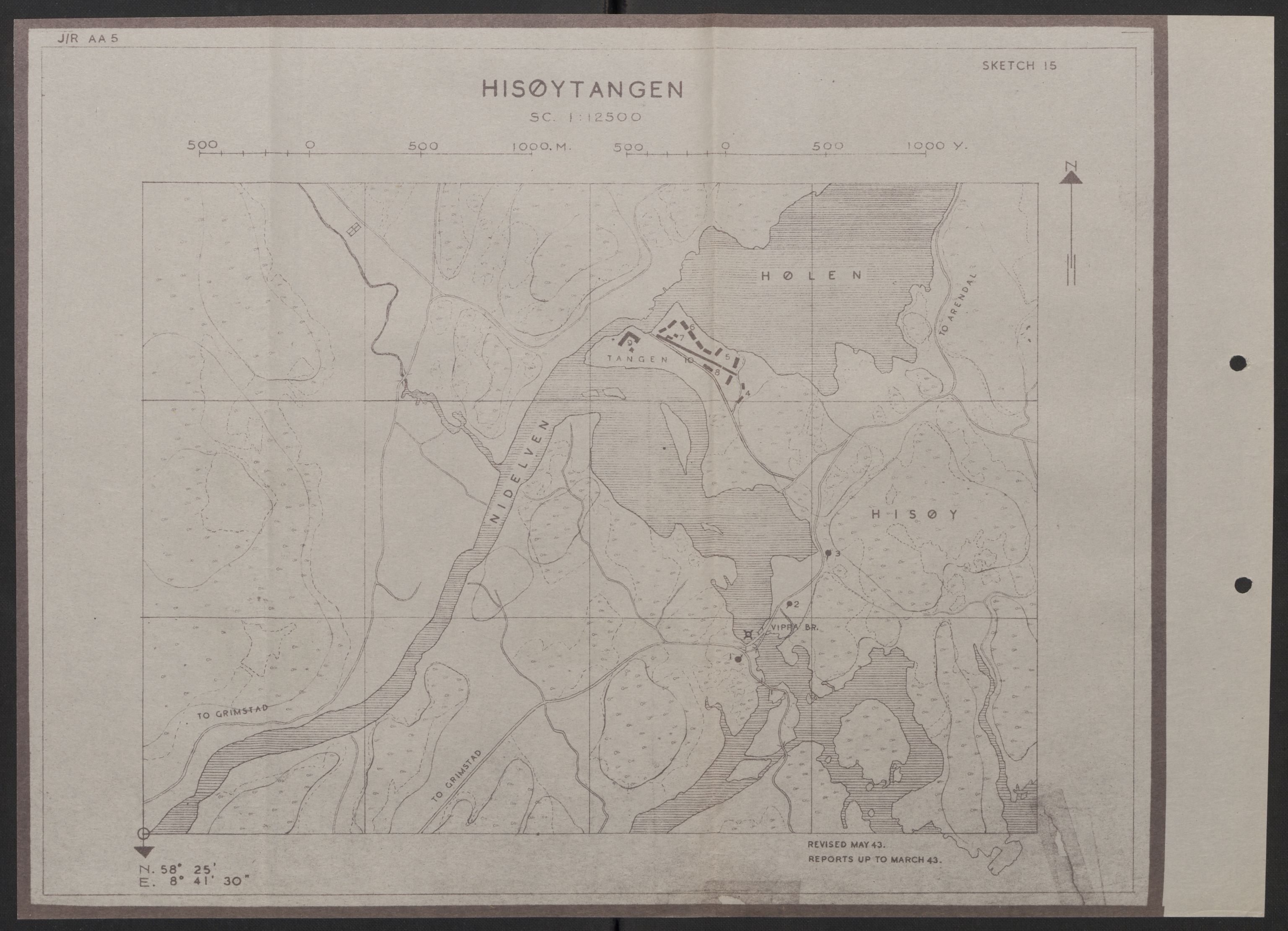 Forsvaret, Forsvarets overkommando II, AV/RA-RAFA-3915/D/Dd/L0002: Aust-Agder fylke, 1942-1944, p. 35