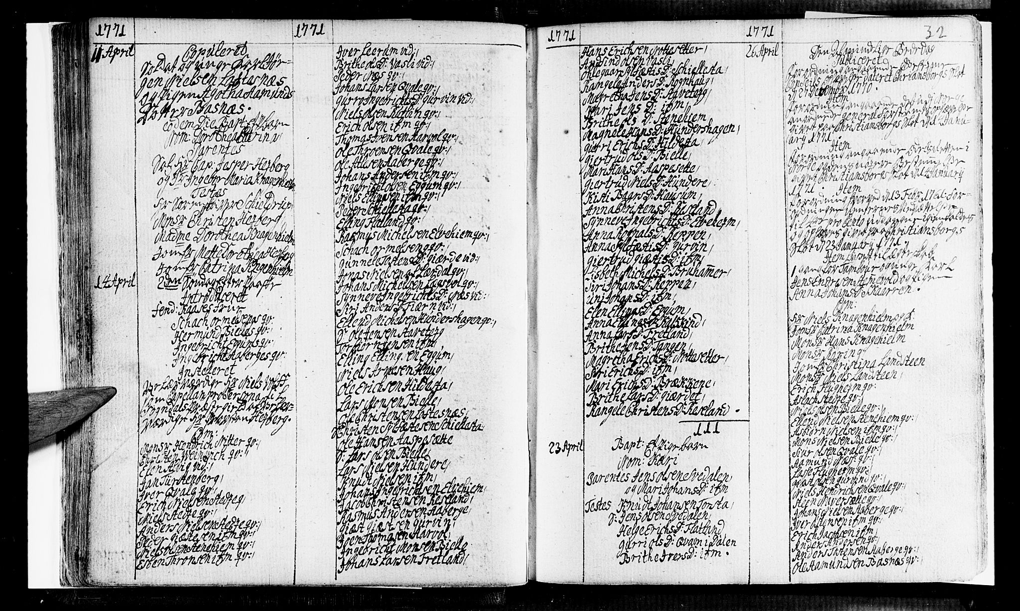 Sogndal sokneprestembete, SAB/A-81301/H/Haa/Haaa/L0005: Parish register (official) no. A 5, 1768-1782, p. 32