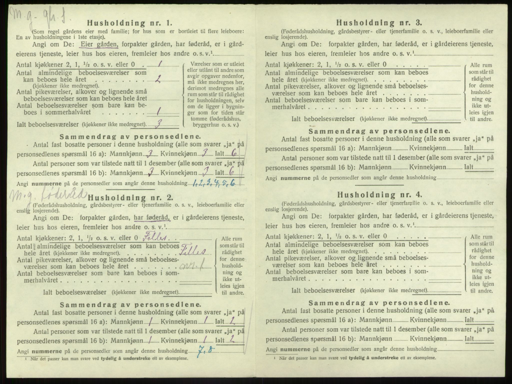 SAB, 1920 census for Gaular, 1920, p. 163