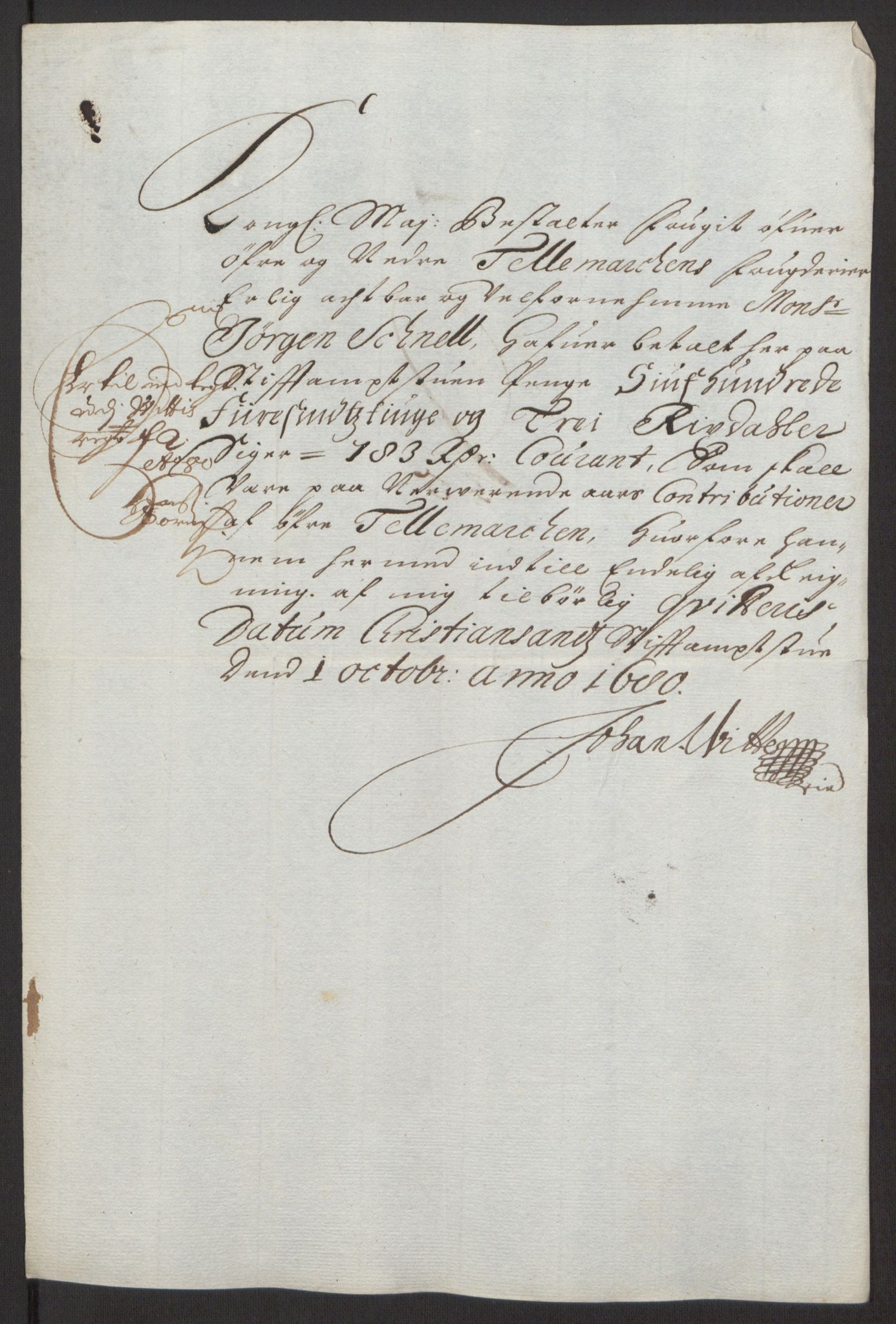 Rentekammeret inntil 1814, Reviderte regnskaper, Fogderegnskap, AV/RA-EA-4092/R35/L2081: Fogderegnskap Øvre og Nedre Telemark, 1680-1684, p. 352