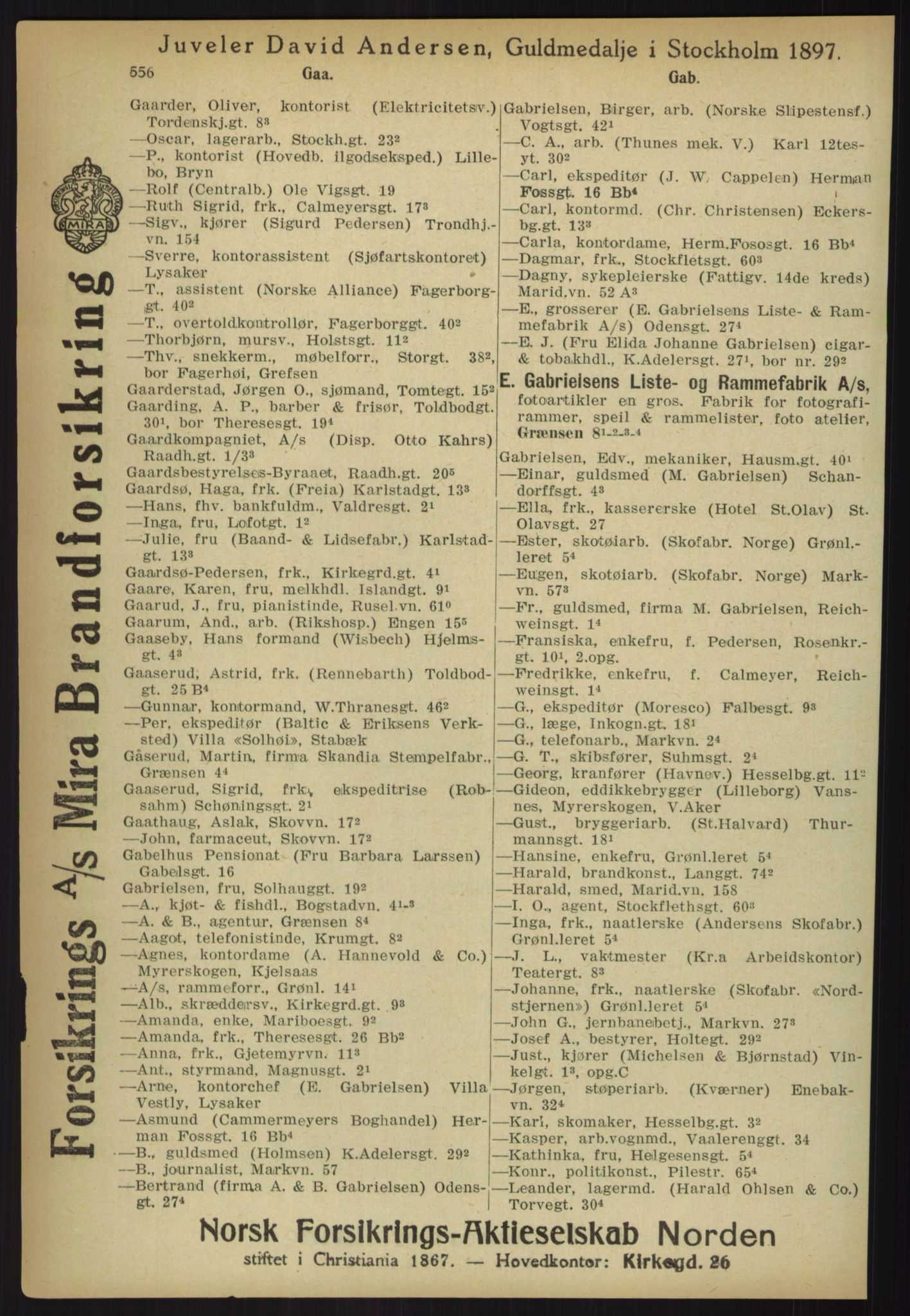Kristiania/Oslo adressebok, PUBL/-, 1918, p. 581