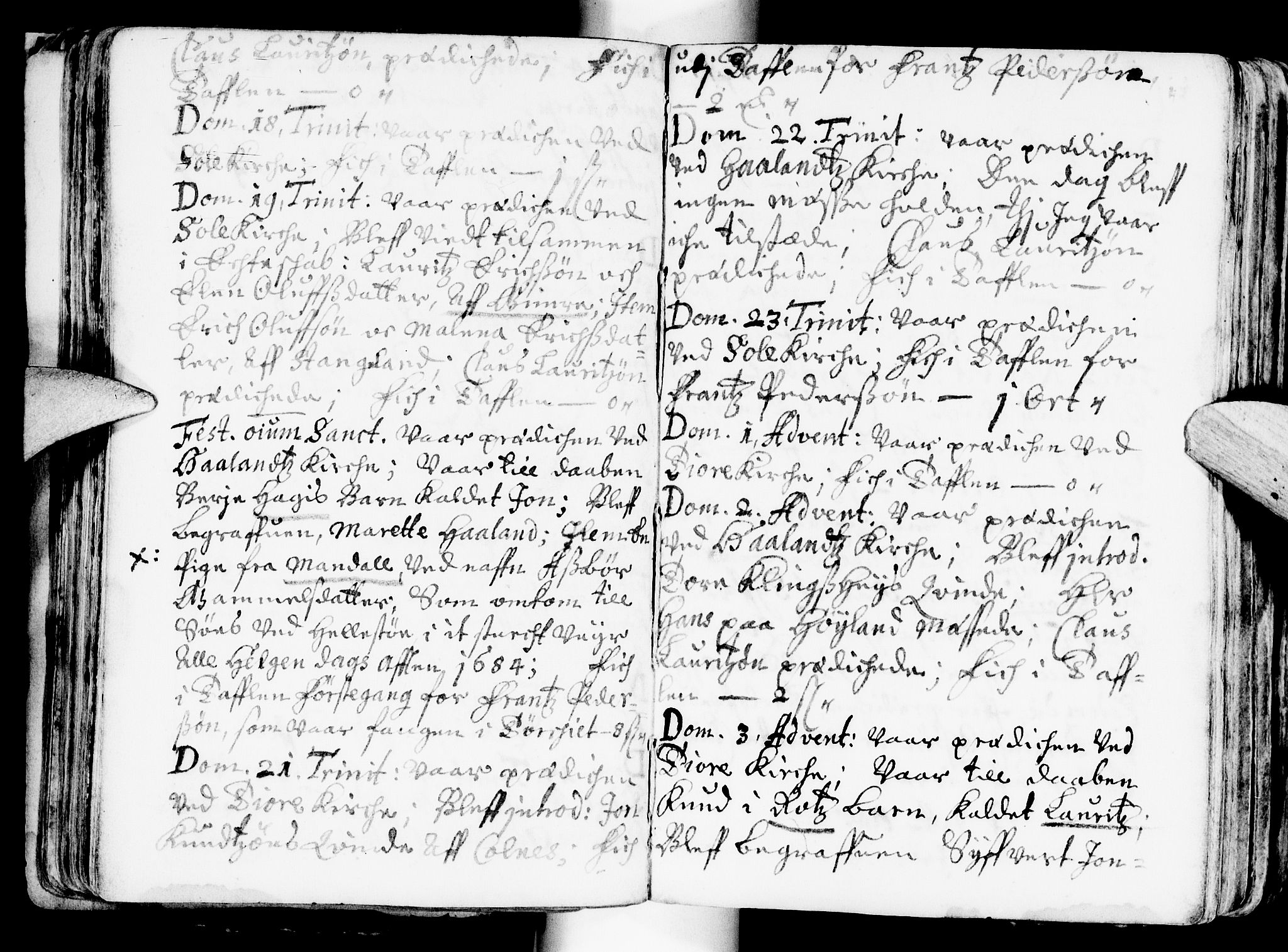 Håland sokneprestkontor, AV/SAST-A-101802/001/30BA/L0001: Parish register (official) no. A 1, 1671-1722