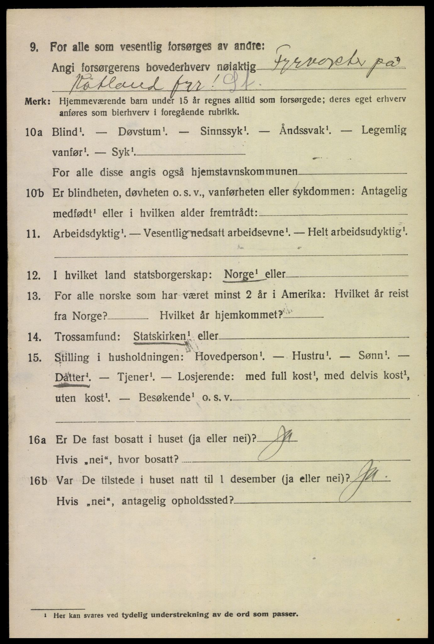 SAK, 1920 census for Spind, 1920, p. 1132