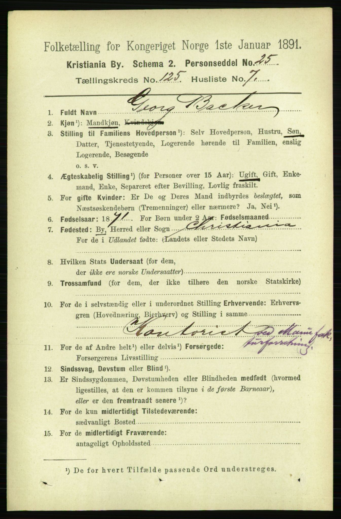 RA, 1891 census for 0301 Kristiania, 1891, p. 66955