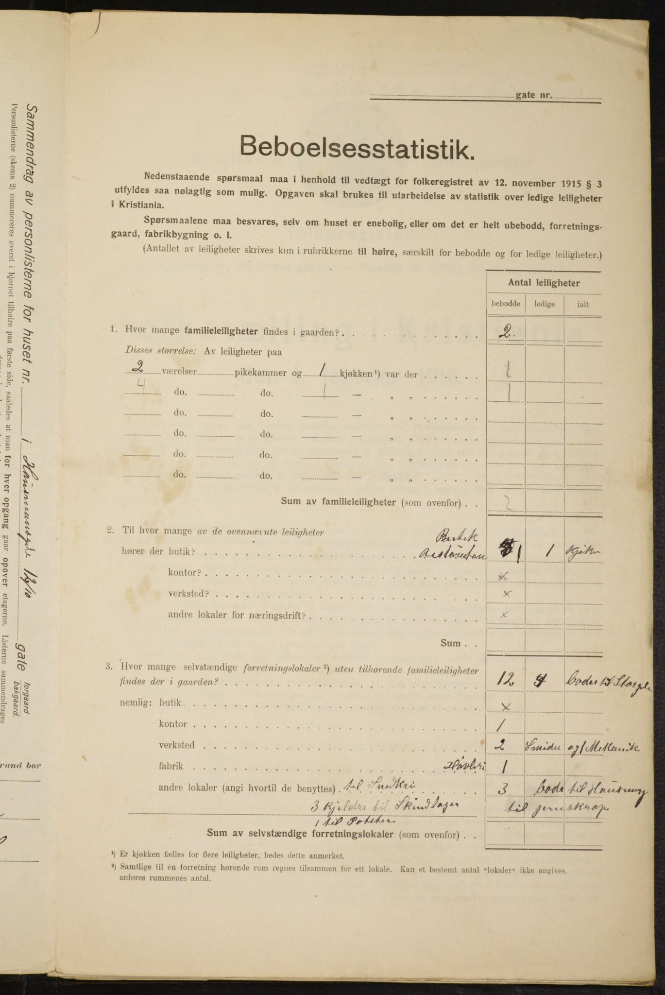 OBA, Municipal Census 1916 for Kristiania, 1916, p. 35784