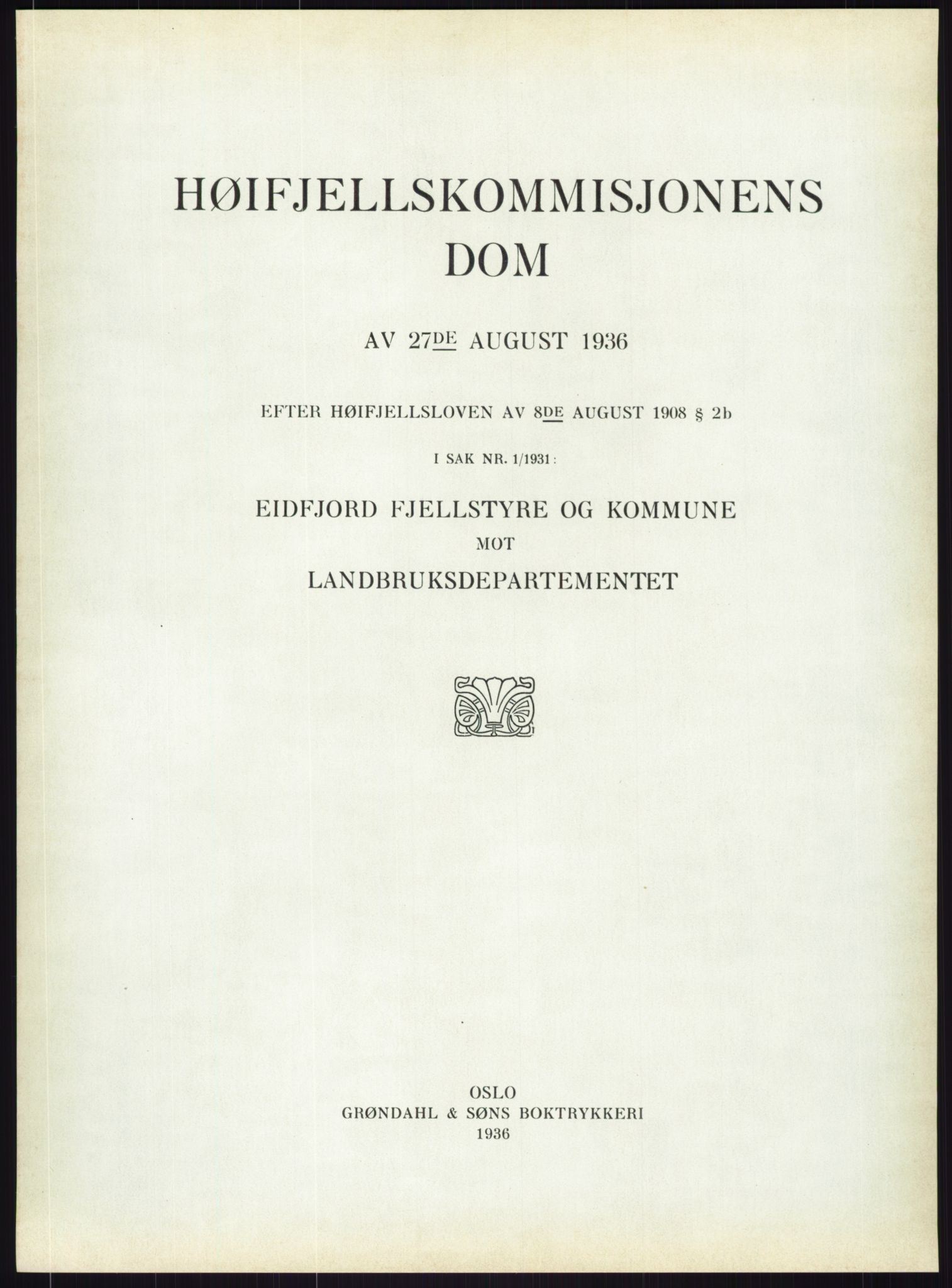 Høyfjellskommisjonen, RA/S-1546/X/Xa/L0001: Nr. 1-33, 1909-1953, p. 860