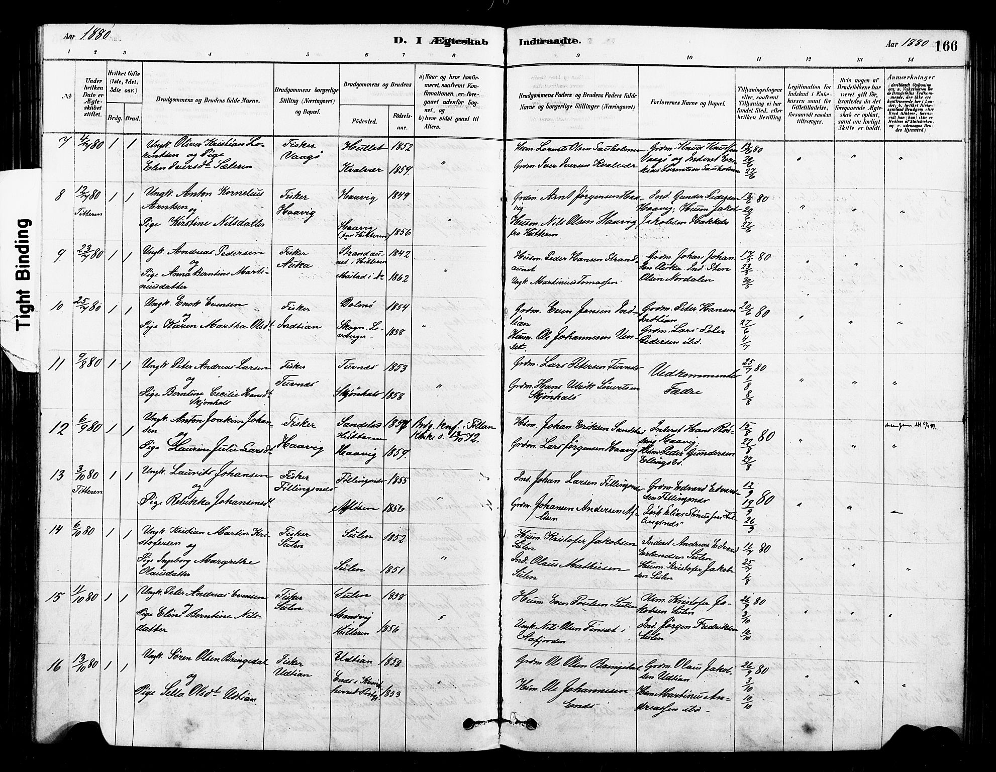 Ministerialprotokoller, klokkerbøker og fødselsregistre - Sør-Trøndelag, SAT/A-1456/640/L0578: Parish register (official) no. 640A03, 1879-1889, p. 166