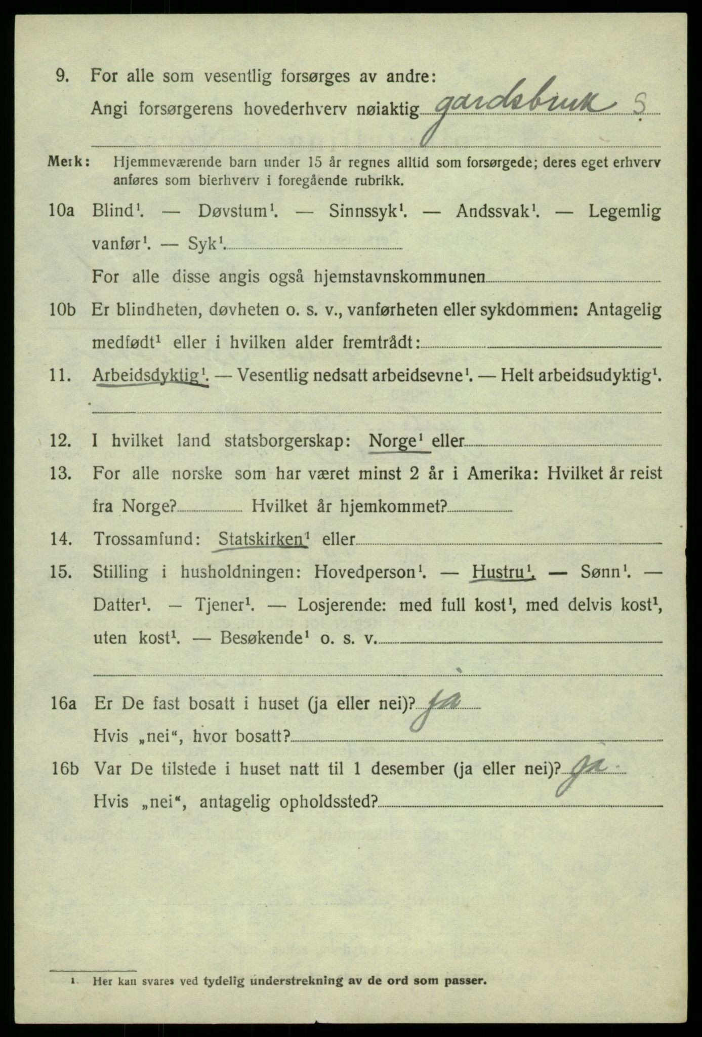 SAB, 1920 census for Odda, 1920, p. 1368