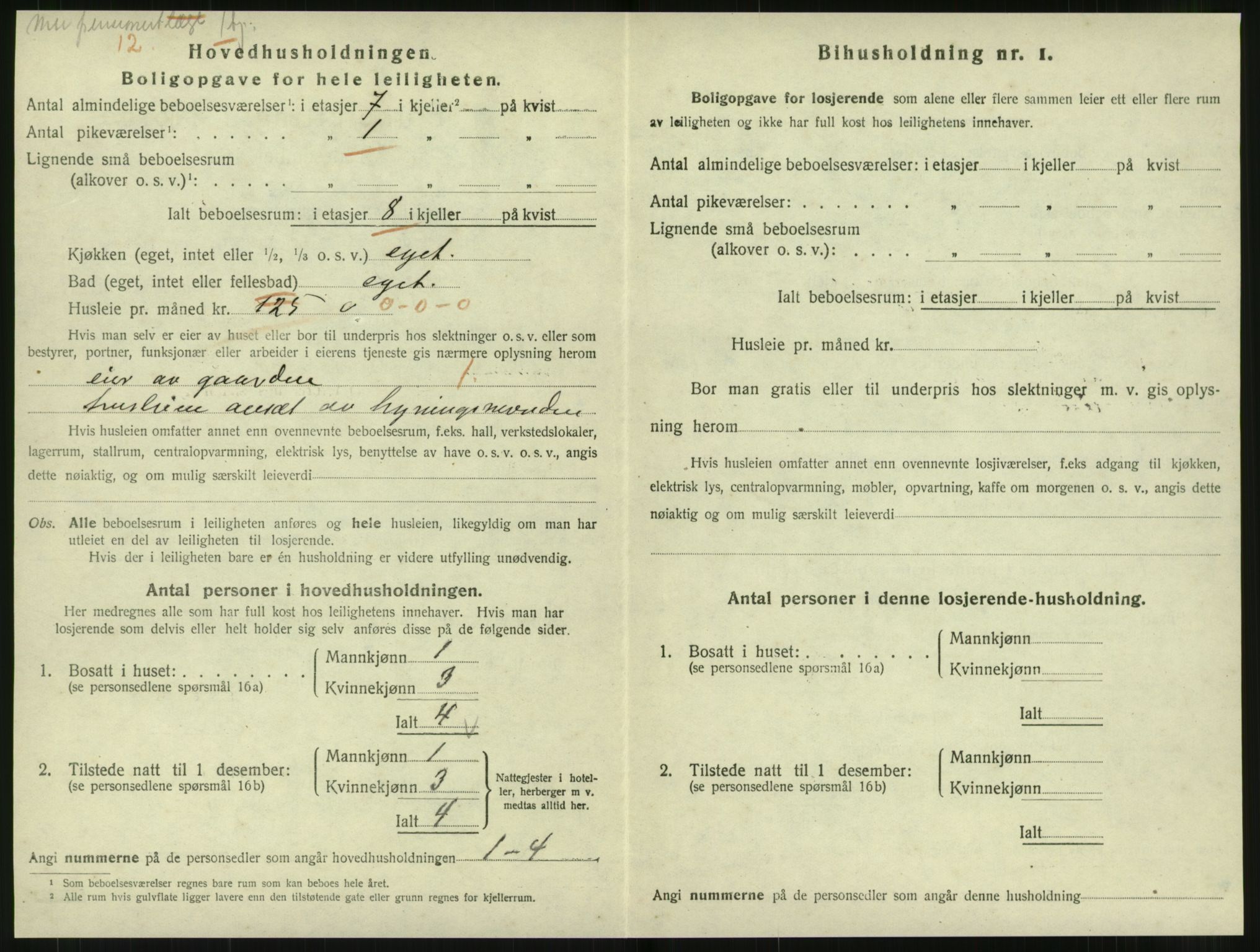 SAT, 1920 census for Levanger town, 1920, p. 899