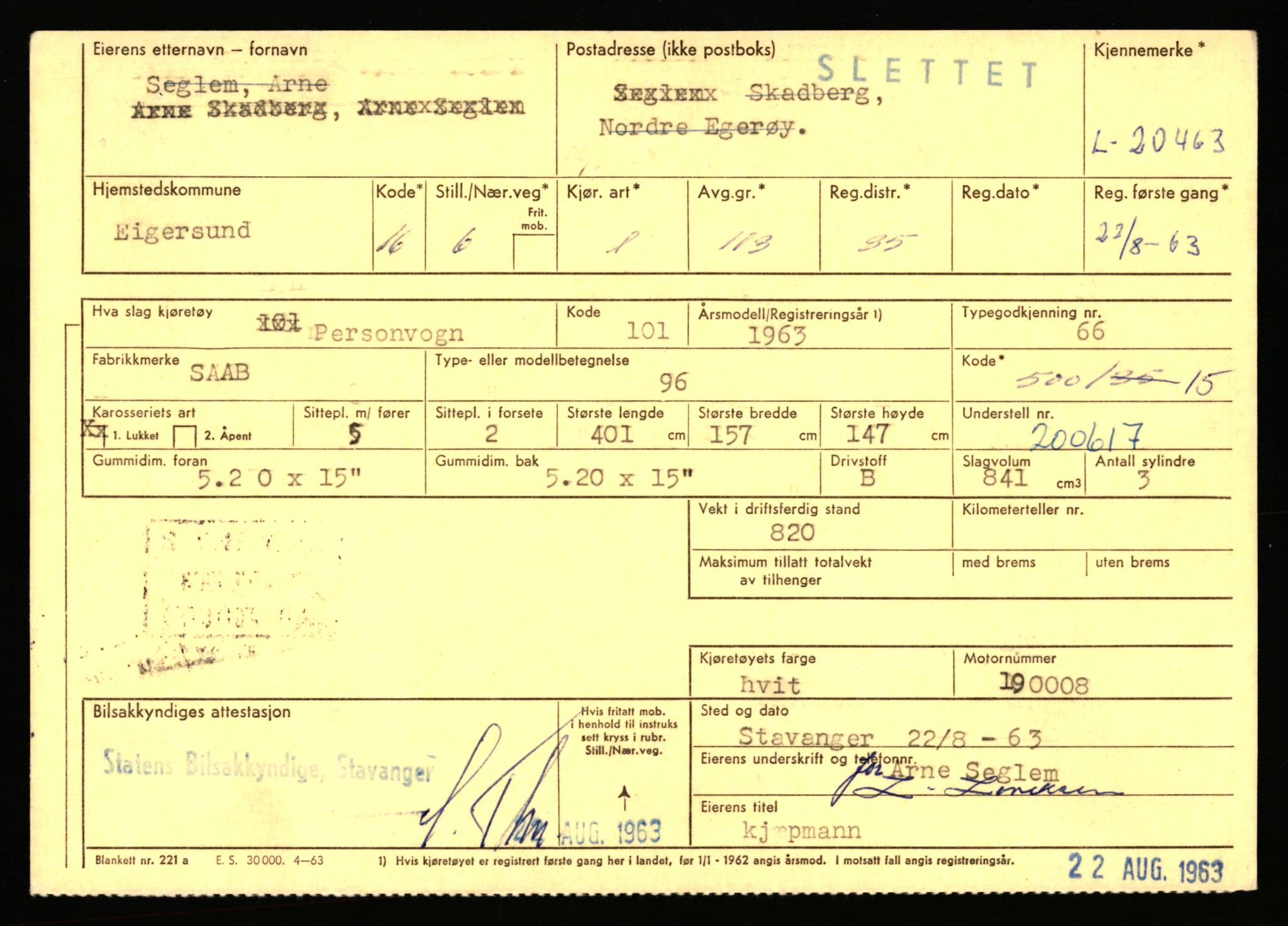 Stavanger trafikkstasjon, AV/SAST-A-101942/0/F/L0036: L-20000 - L-20499, 1930-1971, p. 1775