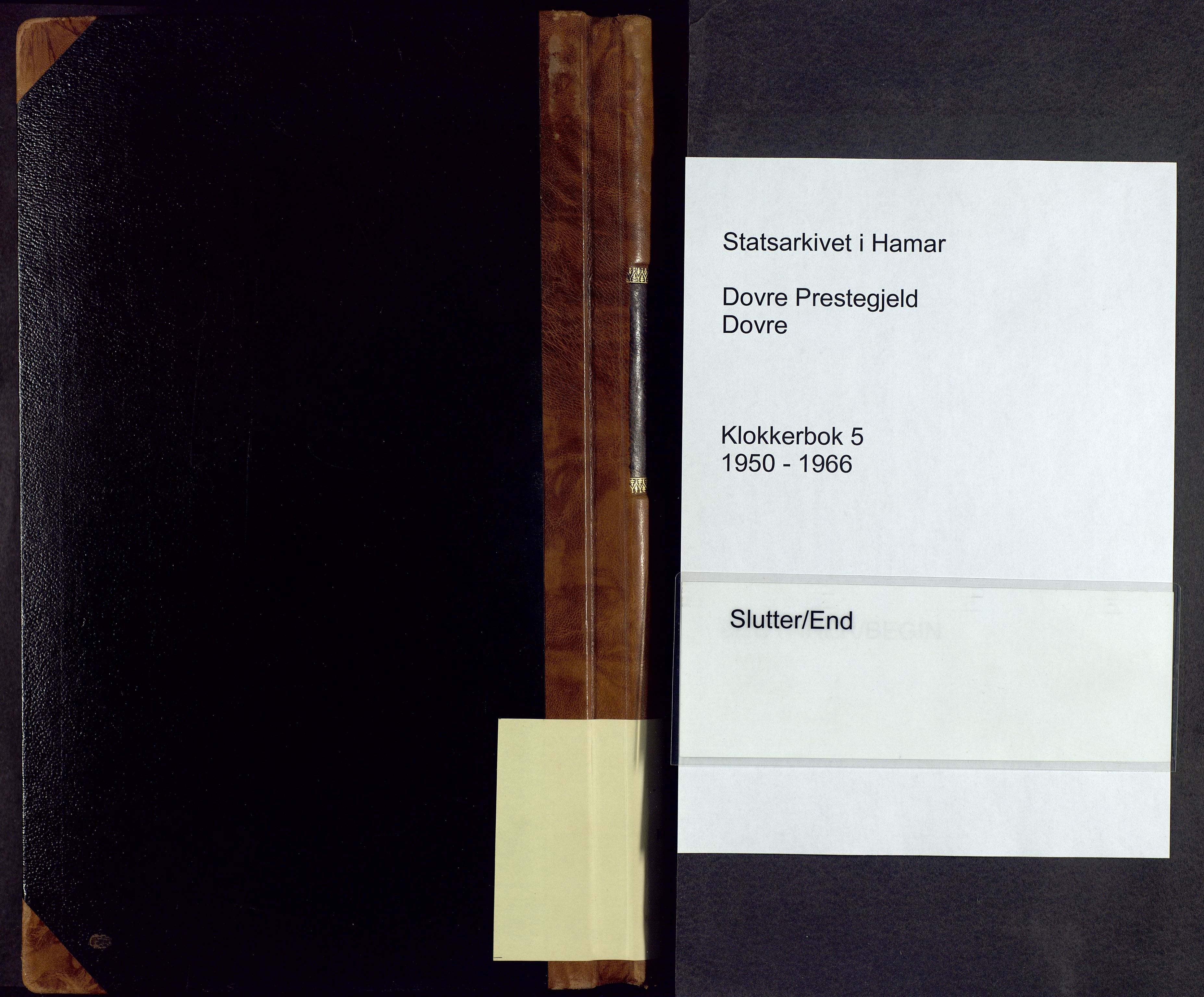 Dovre prestekontor, AV/SAH-PREST-066/H/Ha/Hab/L0005: Parish register (copy) no. 5, 1950-1966