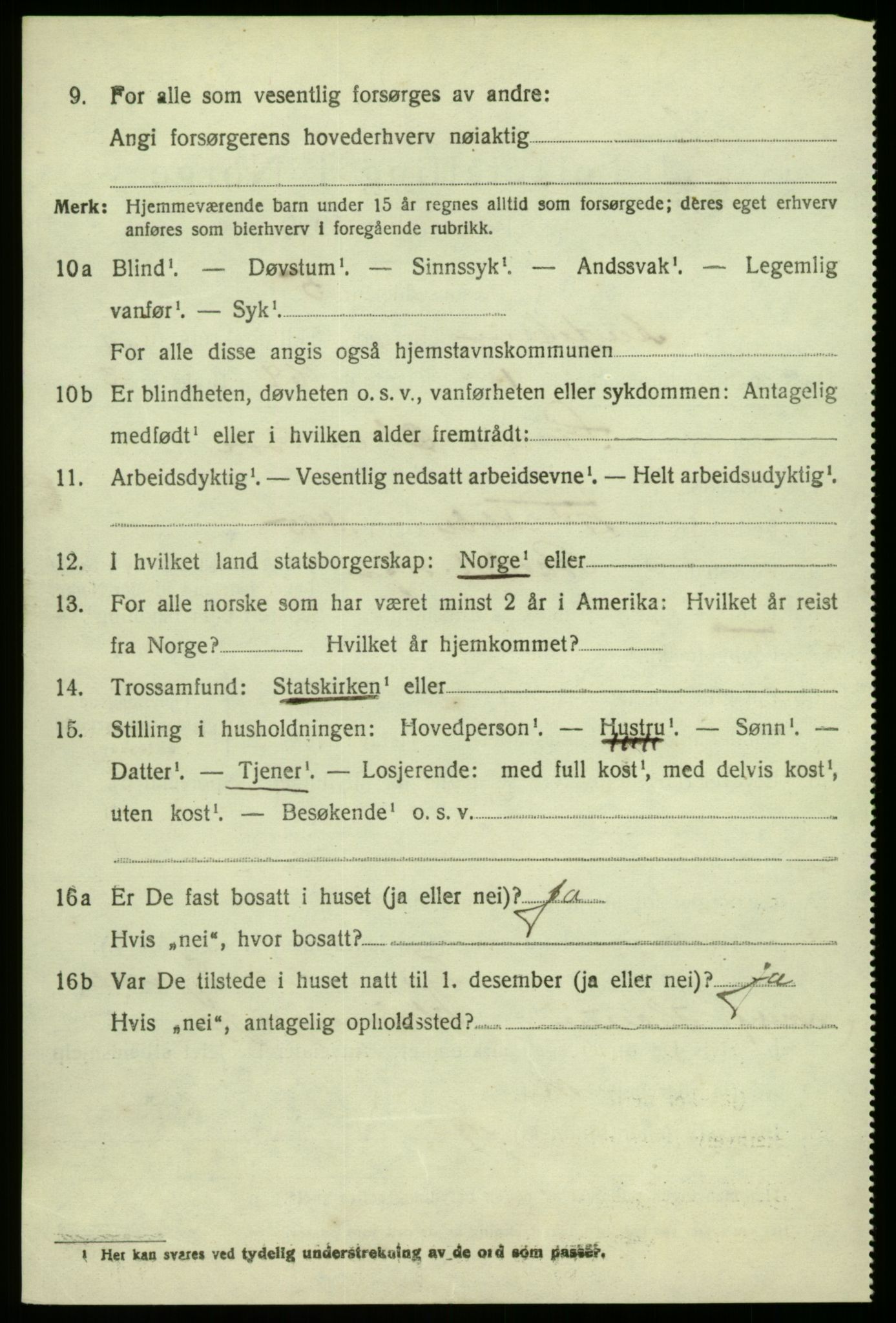 SAB, 1920 census for Austrheim, 1920, p. 5959