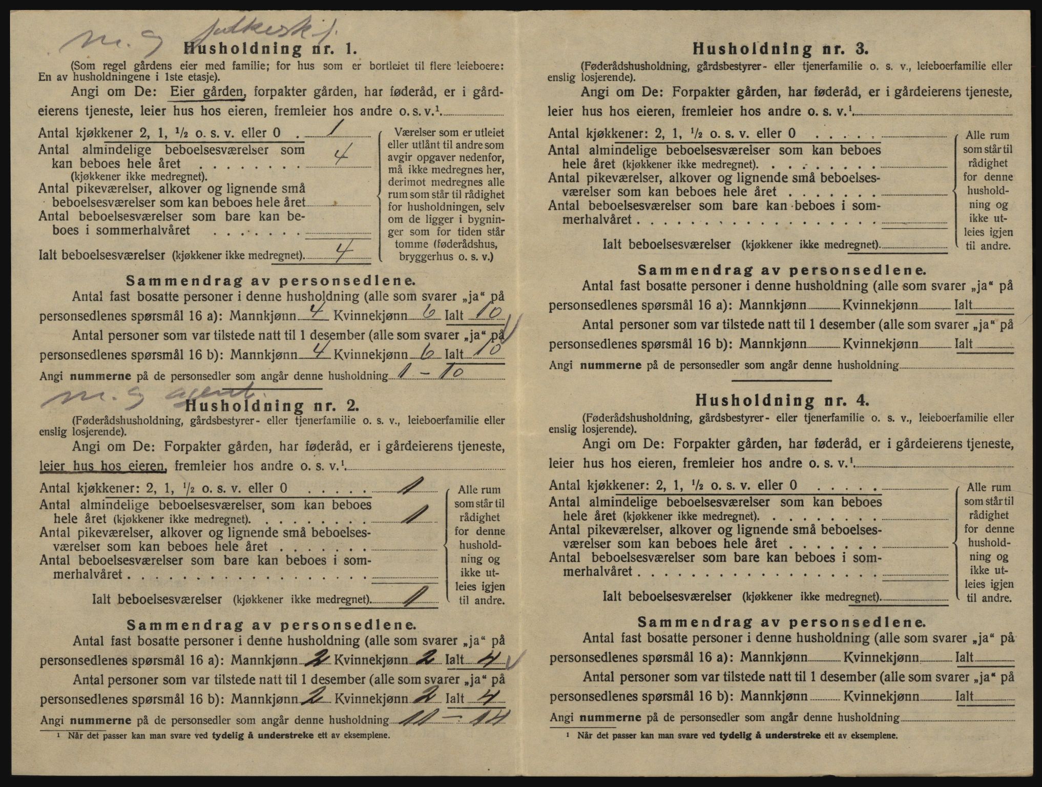 SAO, 1920 census for Glemmen, 1920, p. 2444