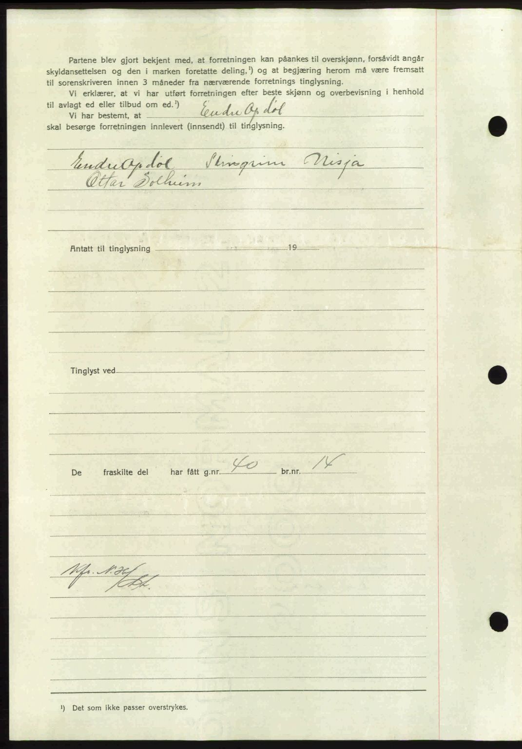 Nordmøre sorenskriveri, AV/SAT-A-4132/1/2/2Ca: Mortgage book no. A102, 1946-1946, Diary no: : 1705/1946