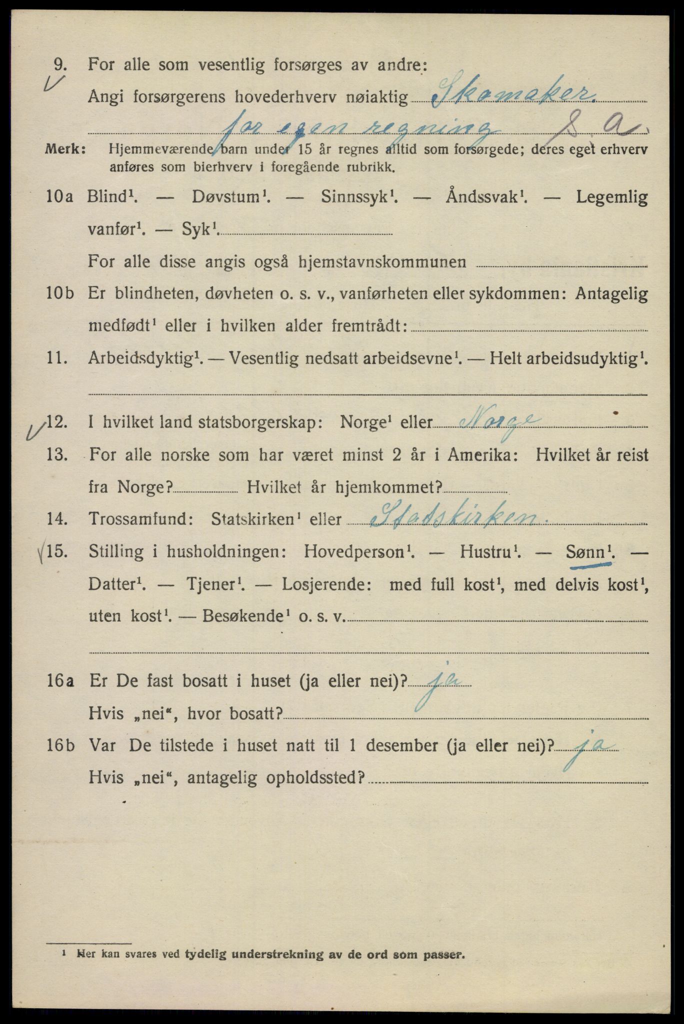 SAO, 1920 census for Kristiania, 1920, p. 283298