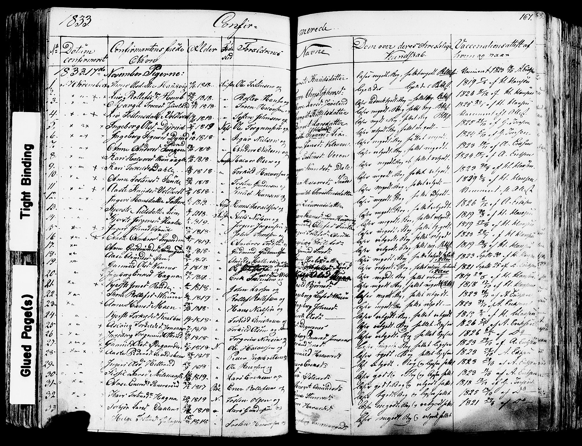 Sauherad kirkebøker, SAKO/A-298/F/Fa/L0006: Parish register (official) no. I 6, 1827-1850, p. 167