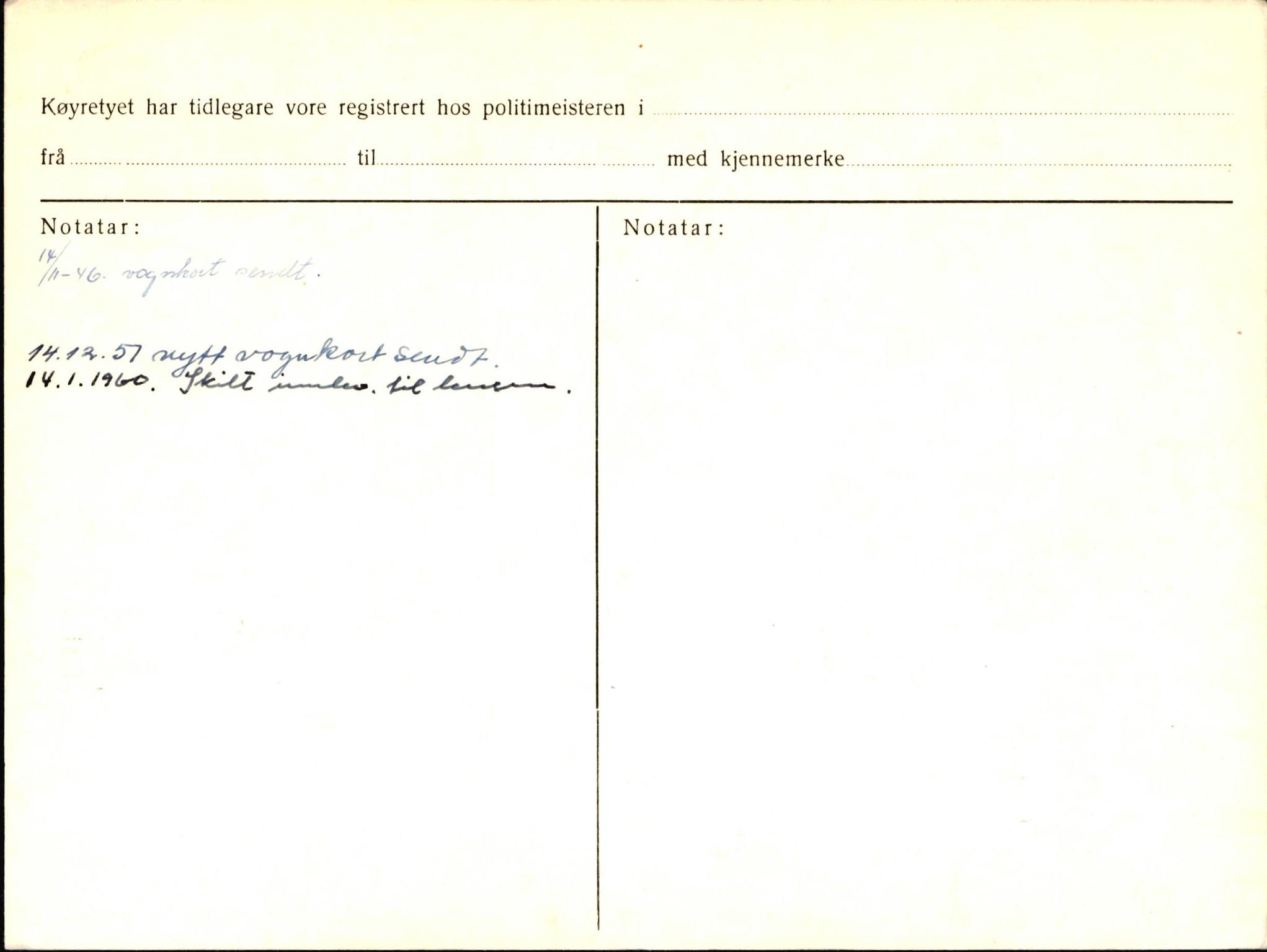 Statens vegvesen, Sogn og Fjordane vegkontor, AV/SAB-A-5301/4/F/L0003: Registerkort utmeldte Fjordane S1000-2499, 1930-1961, p. 87