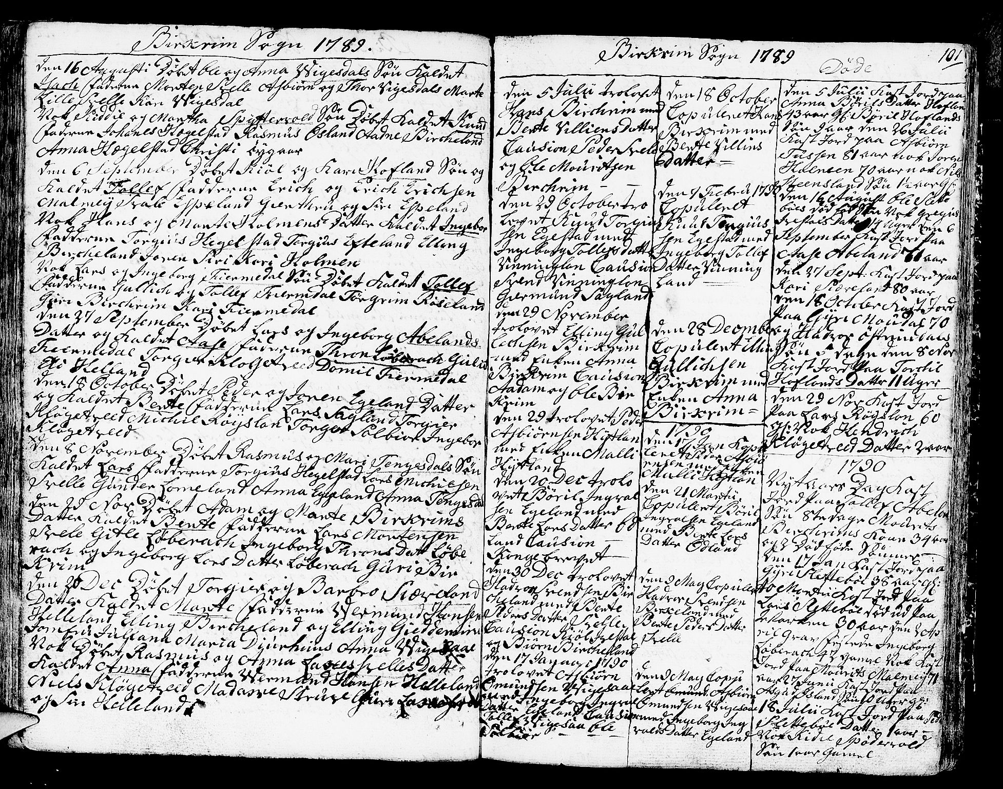 Helleland sokneprestkontor, AV/SAST-A-101810: Parish register (official) no. A 2 /2, 1762-1791, p. 101