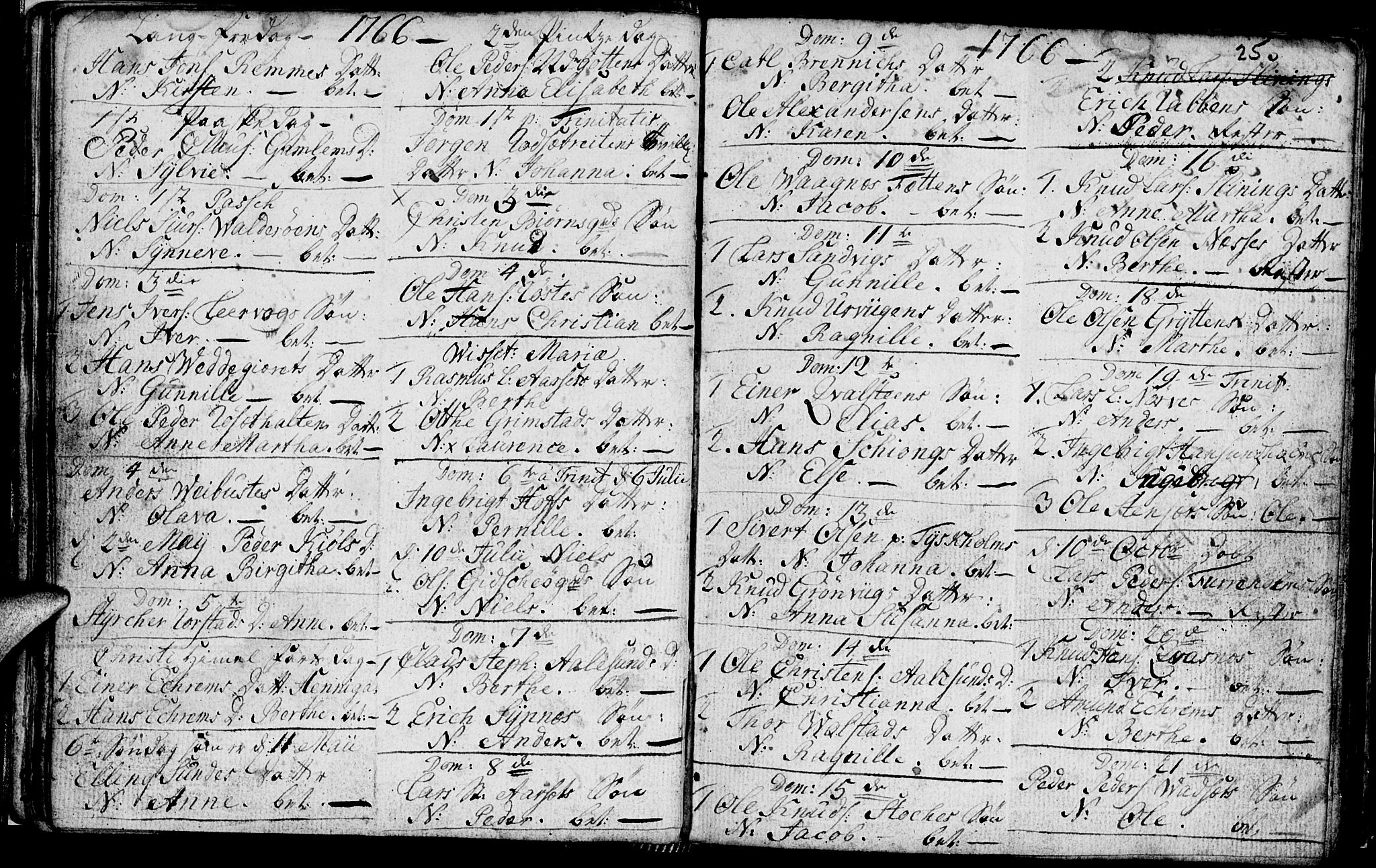 Ministerialprotokoller, klokkerbøker og fødselsregistre - Møre og Romsdal, AV/SAT-A-1454/528/L0420: Parish register (copy) no. 528C01, 1764-1784, p. 25