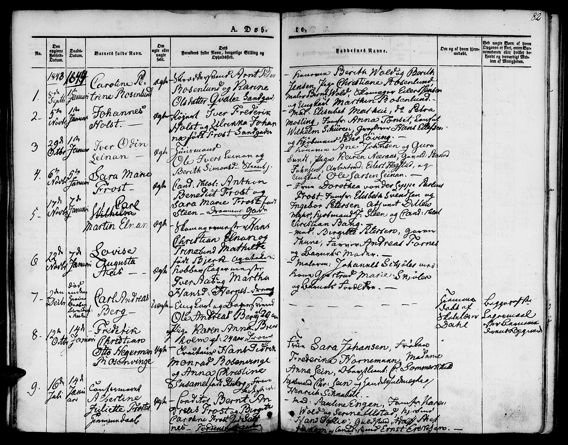 Ministerialprotokoller, klokkerbøker og fødselsregistre - Sør-Trøndelag, SAT/A-1456/601/L0048: Parish register (official) no. 601A16, 1840-1847, p. 82