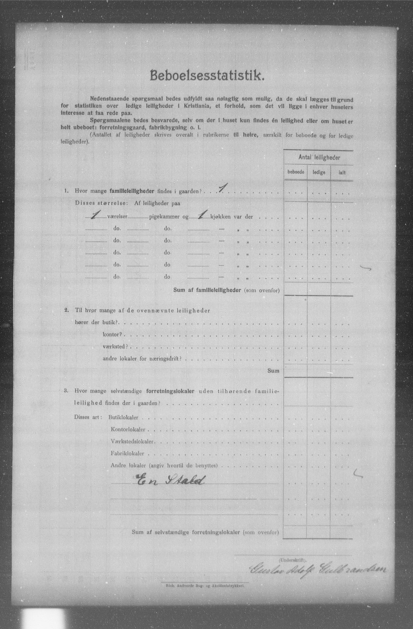 OBA, Municipal Census 1904 for Kristiania, 1904, p. 13304