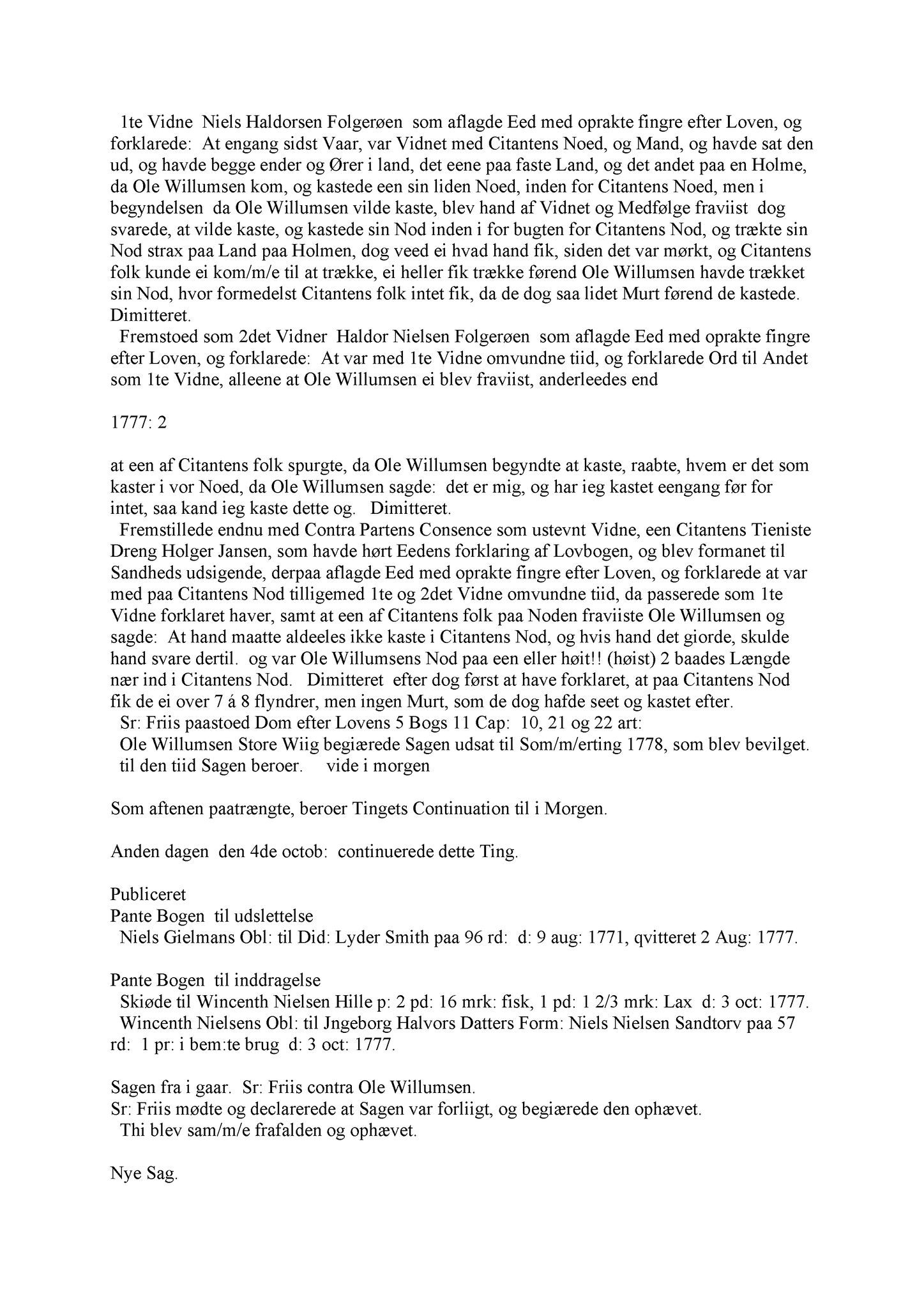Samling av fulltekstavskrifter, SAB/FULLTEKST/A/12/0041: Sunnhordland sorenskriveri, tingbok nr. A 41, 1777-1782