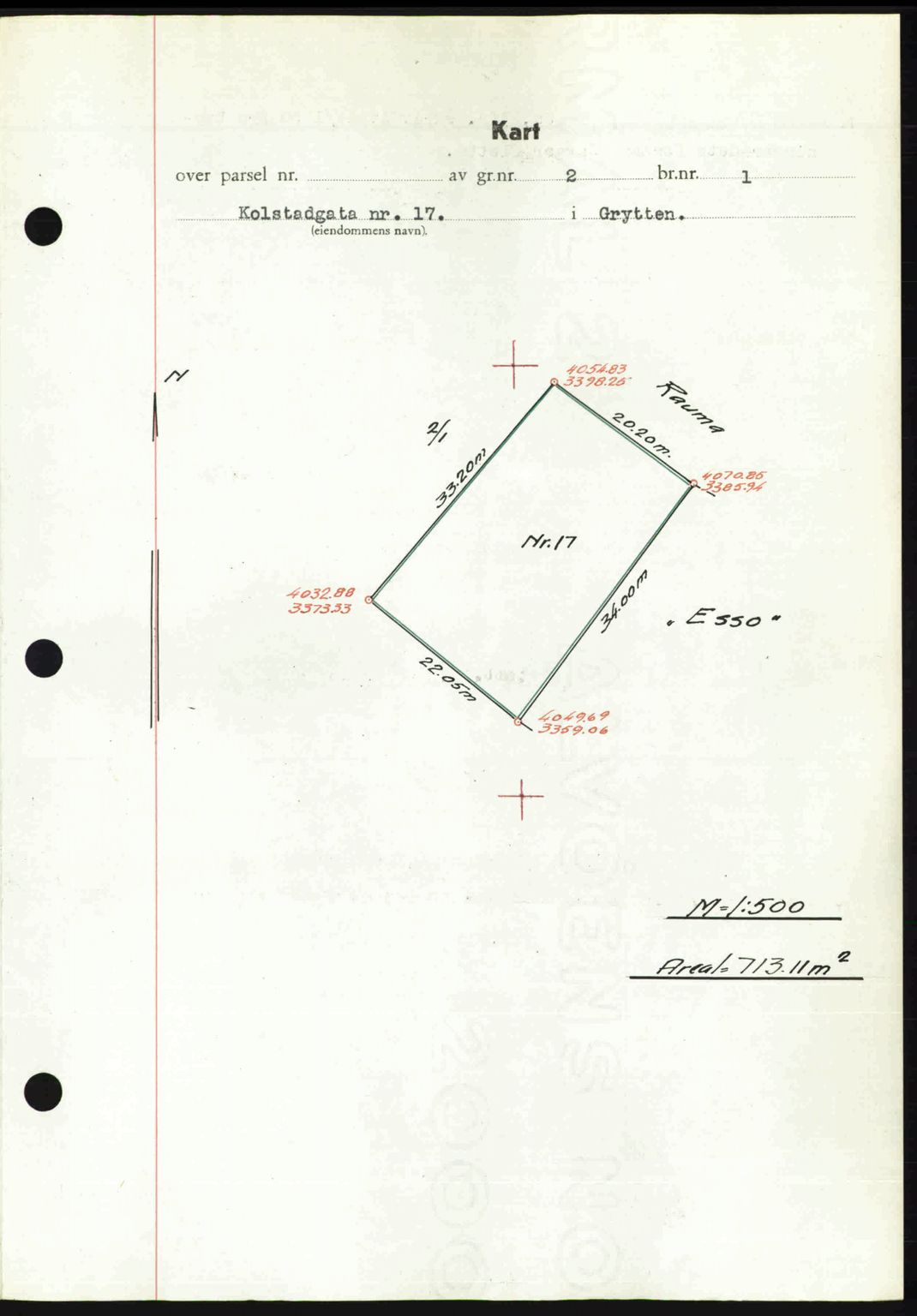 Romsdal sorenskriveri, AV/SAT-A-4149/1/2/2C: Mortgage book no. A32, 1950-1950, Diary no: : 220/1950