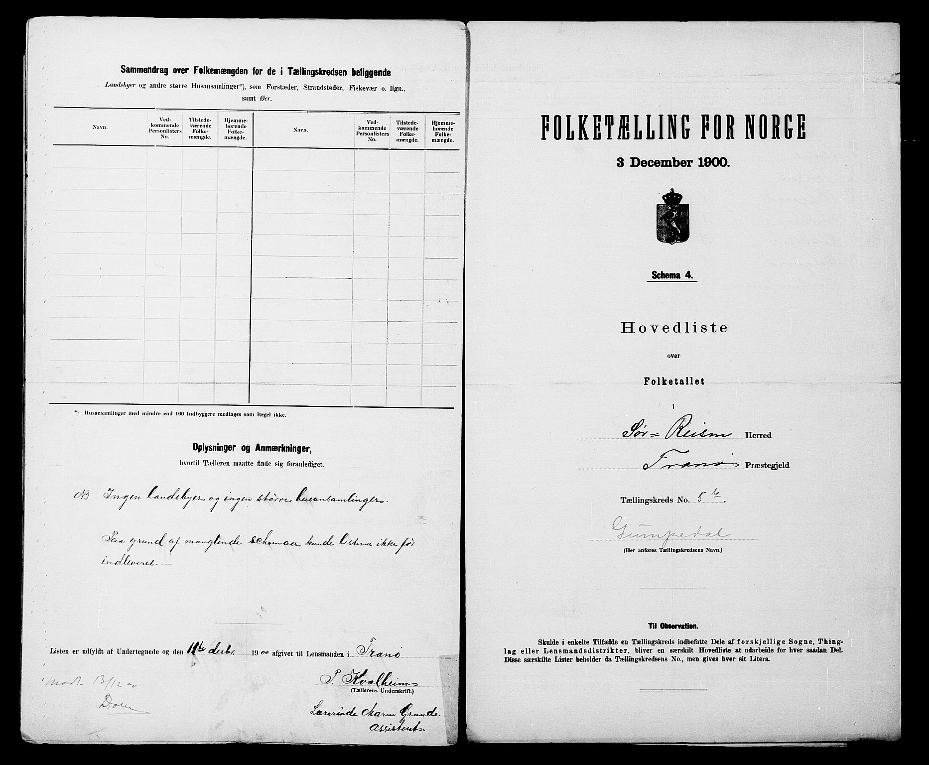 SATØ, 1900 census for Sørreisa, 1900, p. 14