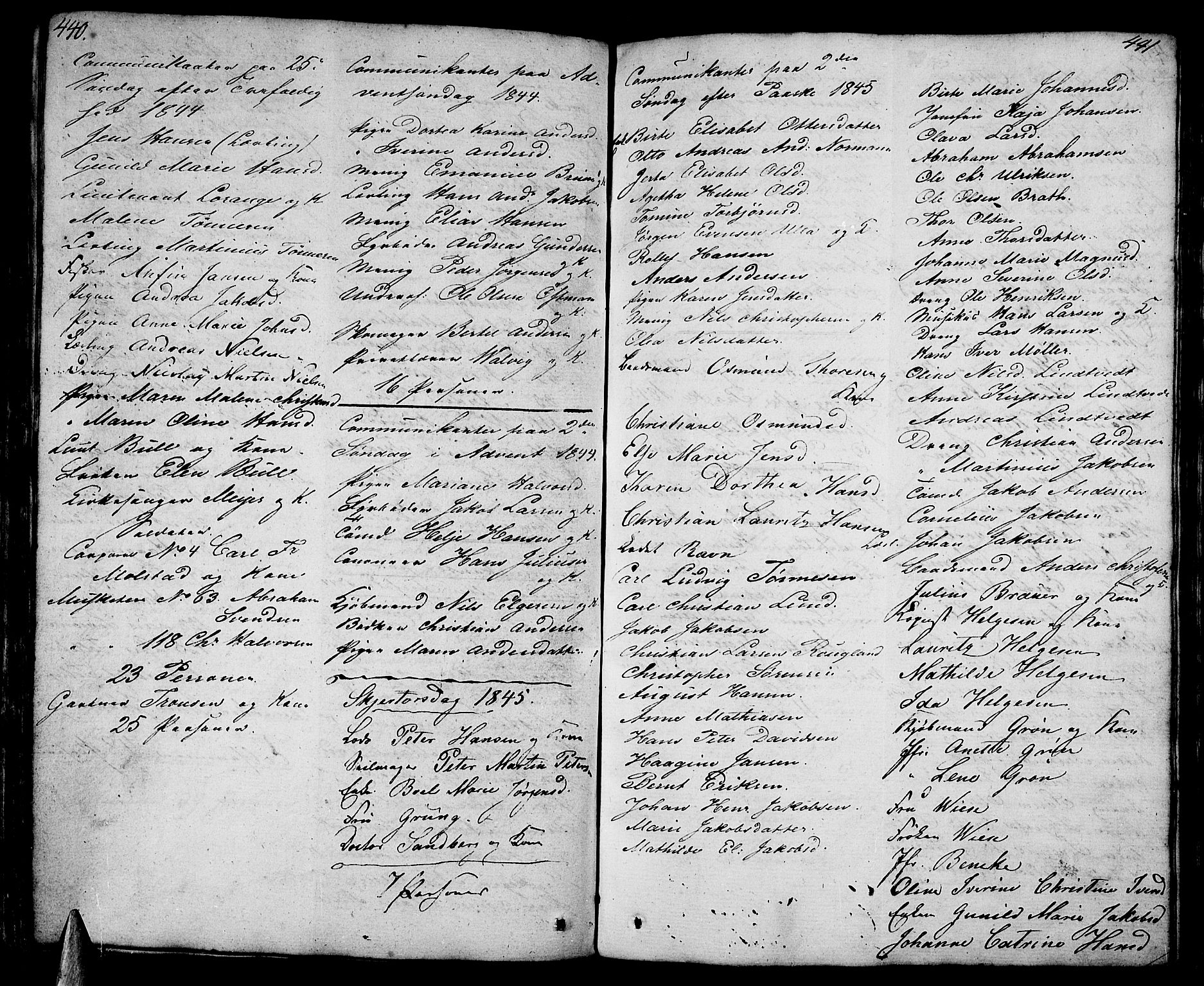Stavern kirkebøker, SAKO/A-318/F/Fa/L0004: Parish register (official) no. 4, 1809-1816, p. 440-441