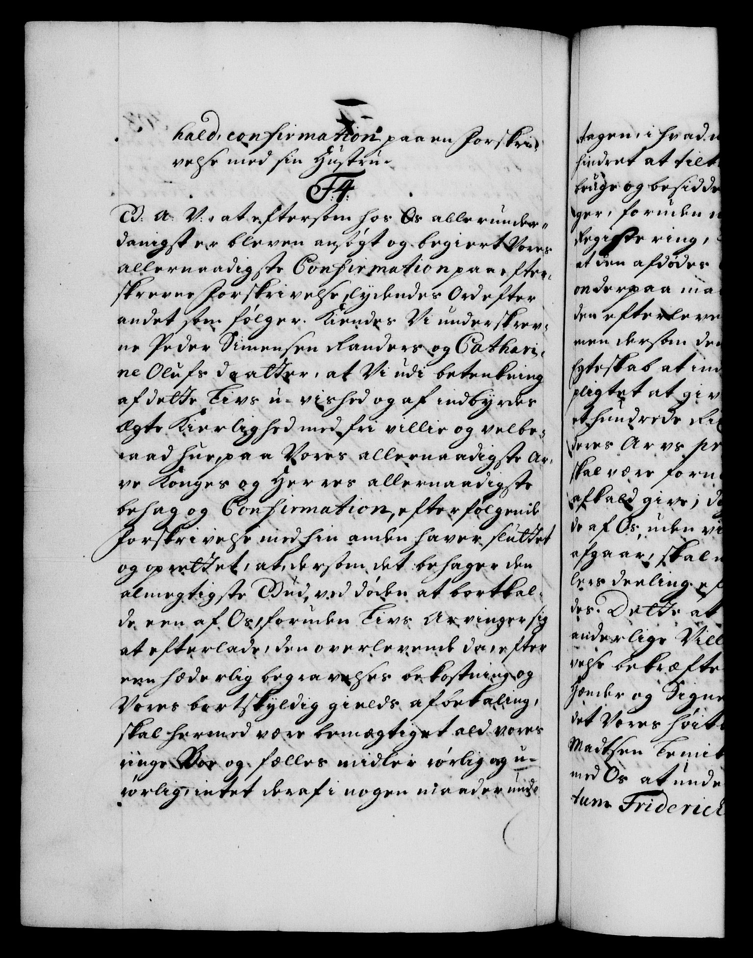 Danske Kanselli 1572-1799, AV/RA-EA-3023/F/Fc/Fca/Fcaa/L0019: Norske registre, 1704-1707, p. 303b