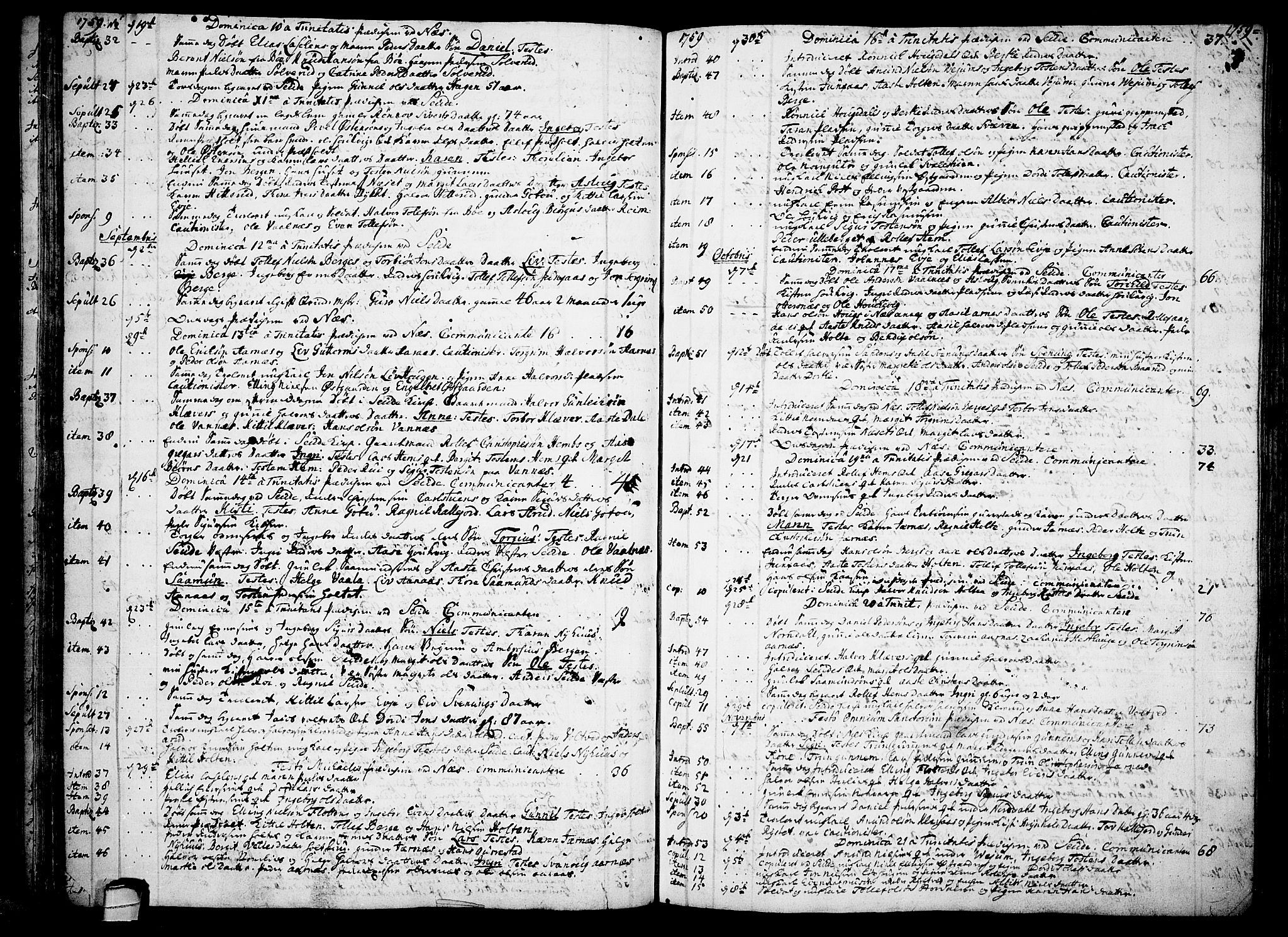 Sauherad kirkebøker, AV/SAKO-A-298/F/Fa/L0003: Parish register (official) no. I 3, 1722-1766