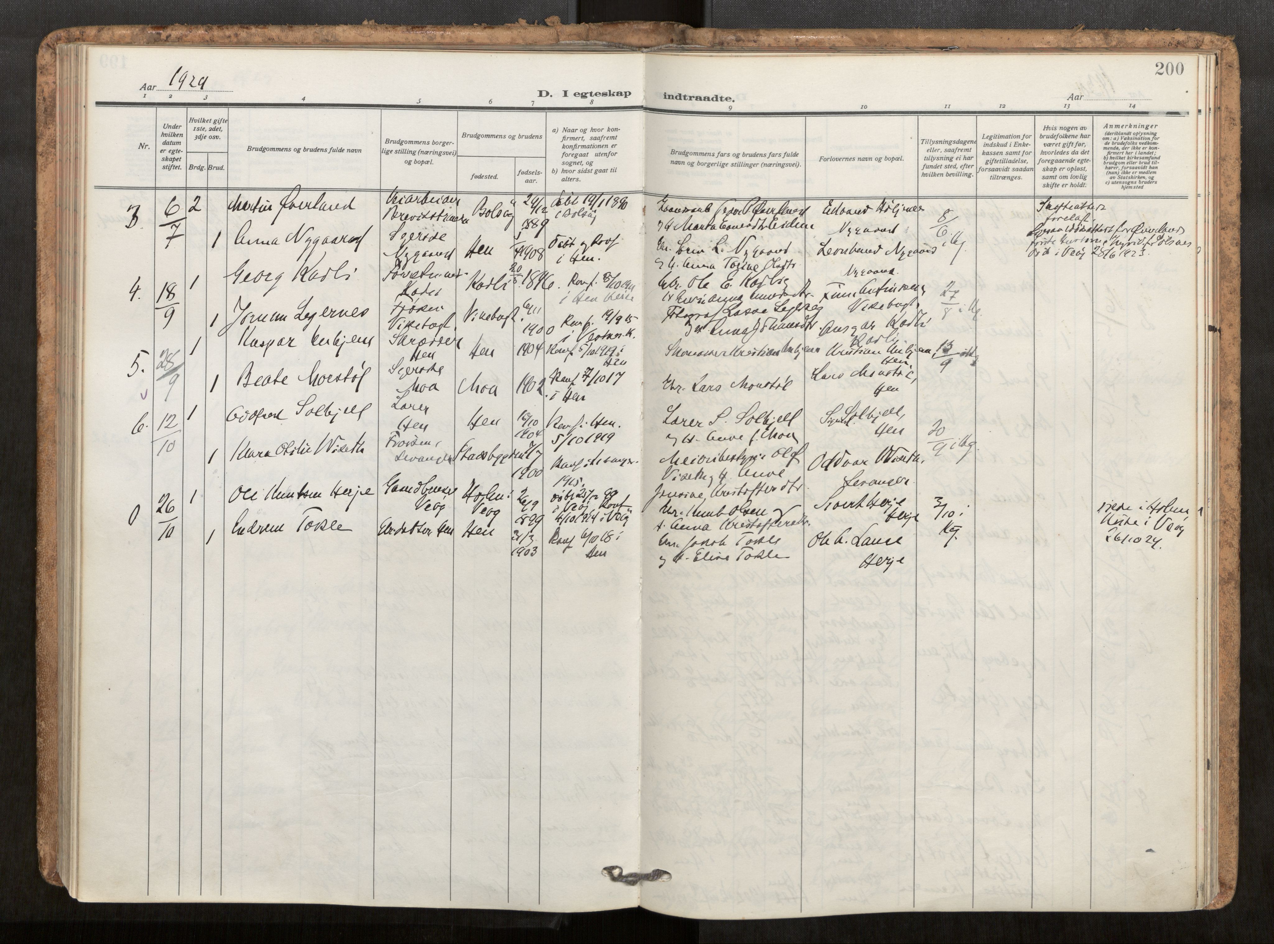 Ministerialprotokoller, klokkerbøker og fødselsregistre - Møre og Romsdal, AV/SAT-A-1454/545/L0596: Parish register (official) no. 545A04, 1921-1956, p. 200