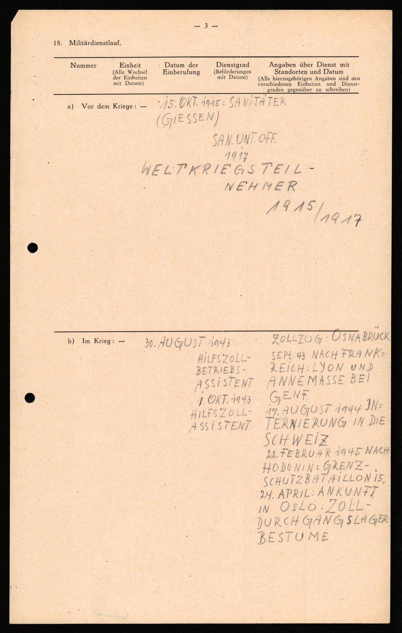 Forsvaret, Forsvarets overkommando II, AV/RA-RAFA-3915/D/Db/L0026: CI Questionaires. Tyske okkupasjonsstyrker i Norge. Tyskere., 1945-1946, p. 470